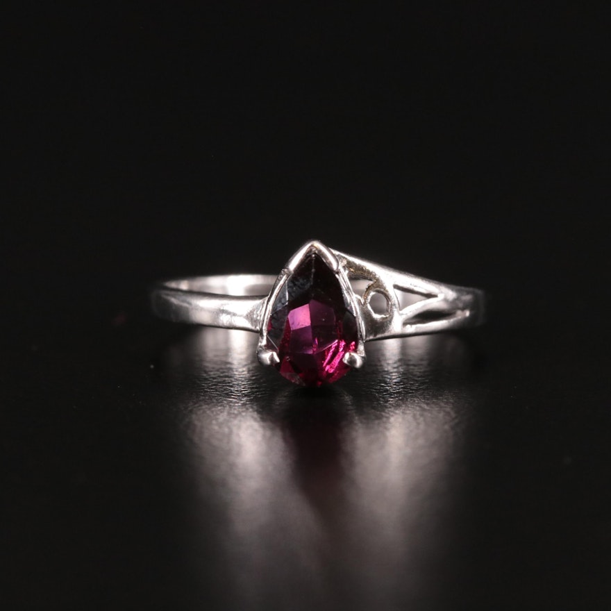 Sterling Garnet Ring