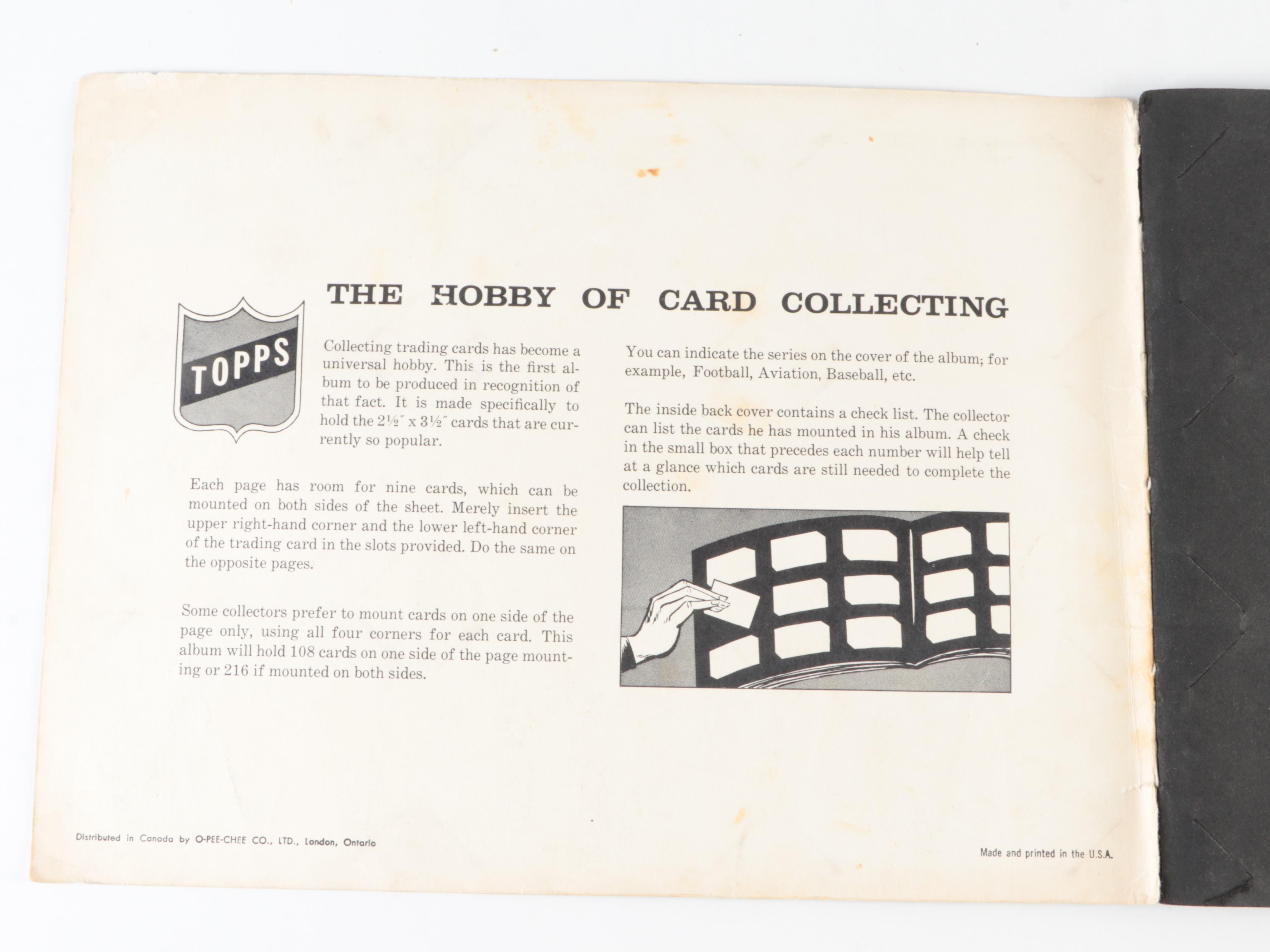 Topps Baseball Stamps and Hobby Card Albums with Mays, Aaron, More, 1960s–1970s