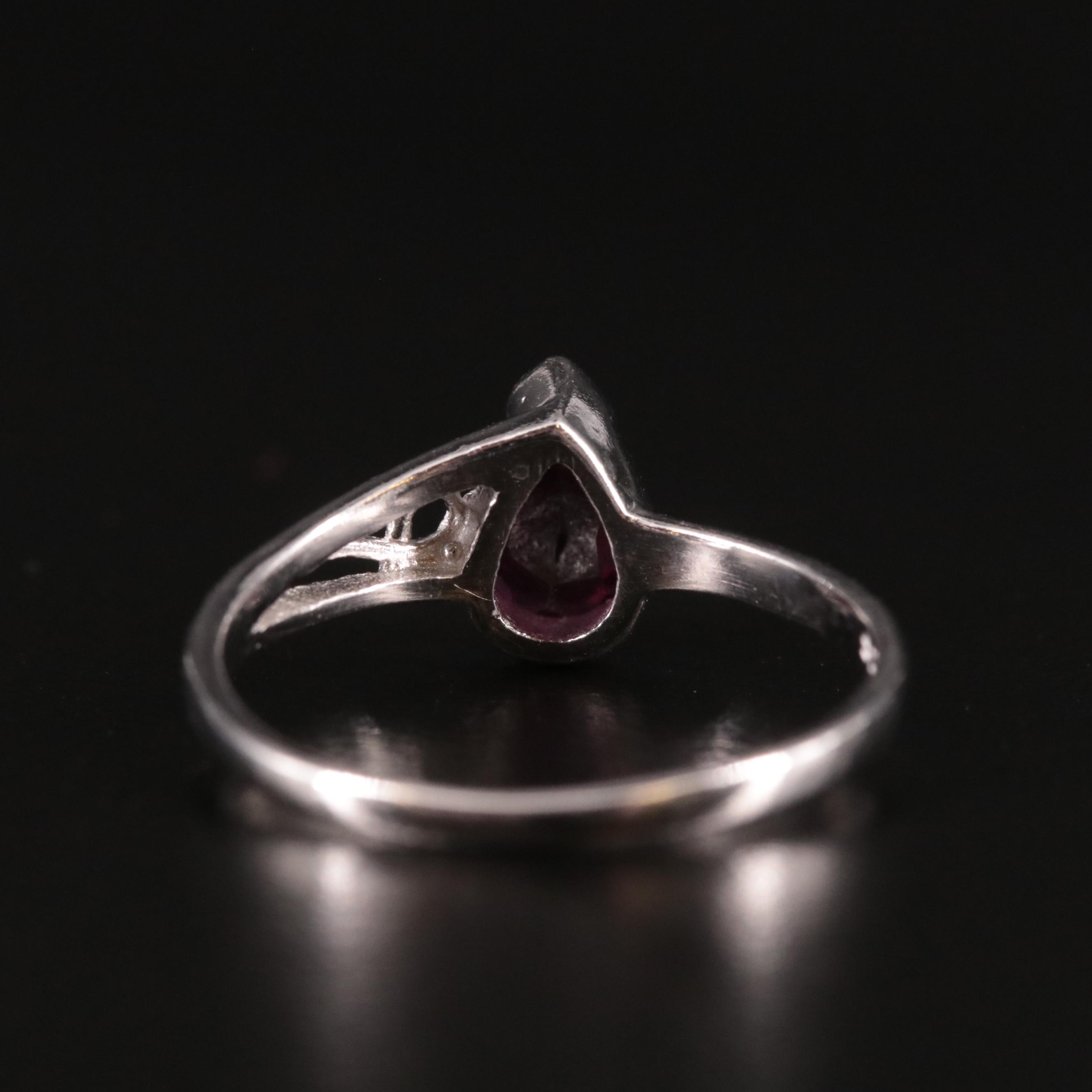 Sterling Garnet Ring