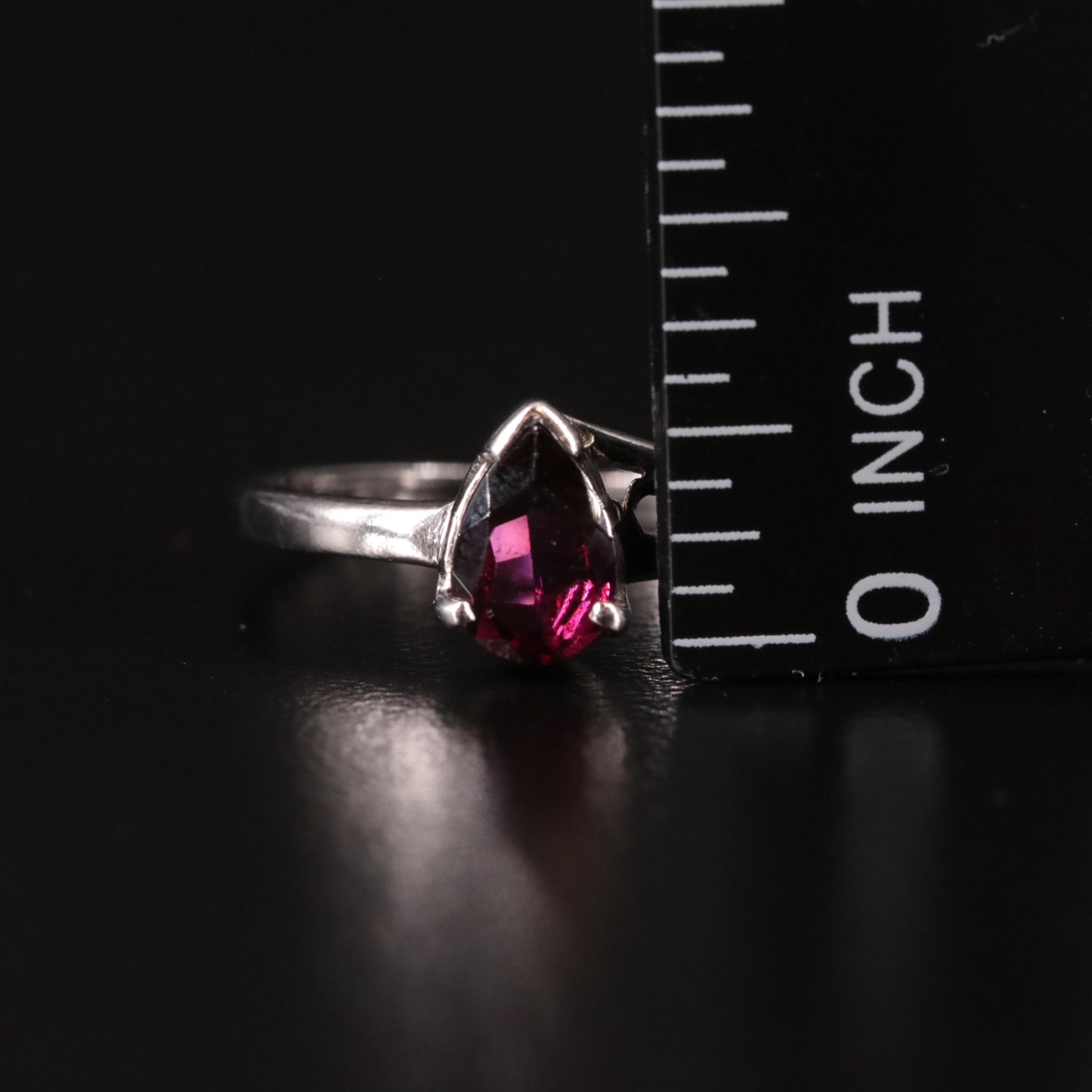 Sterling Garnet Ring