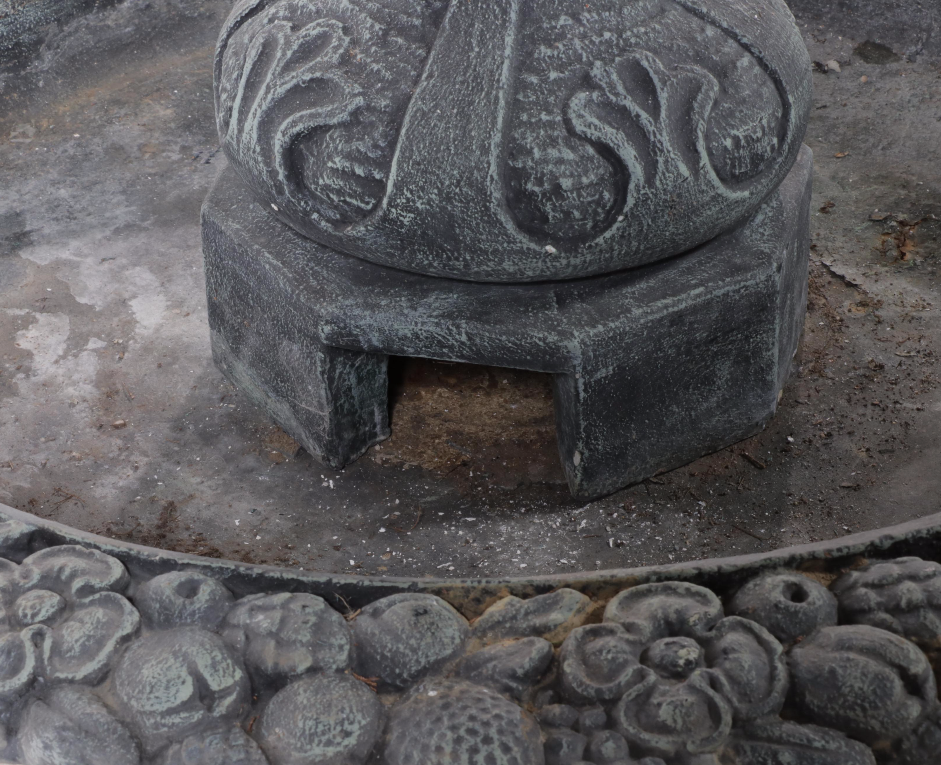 Neoclassical Style Four Tier Cast Concrete Outdoor Fountain