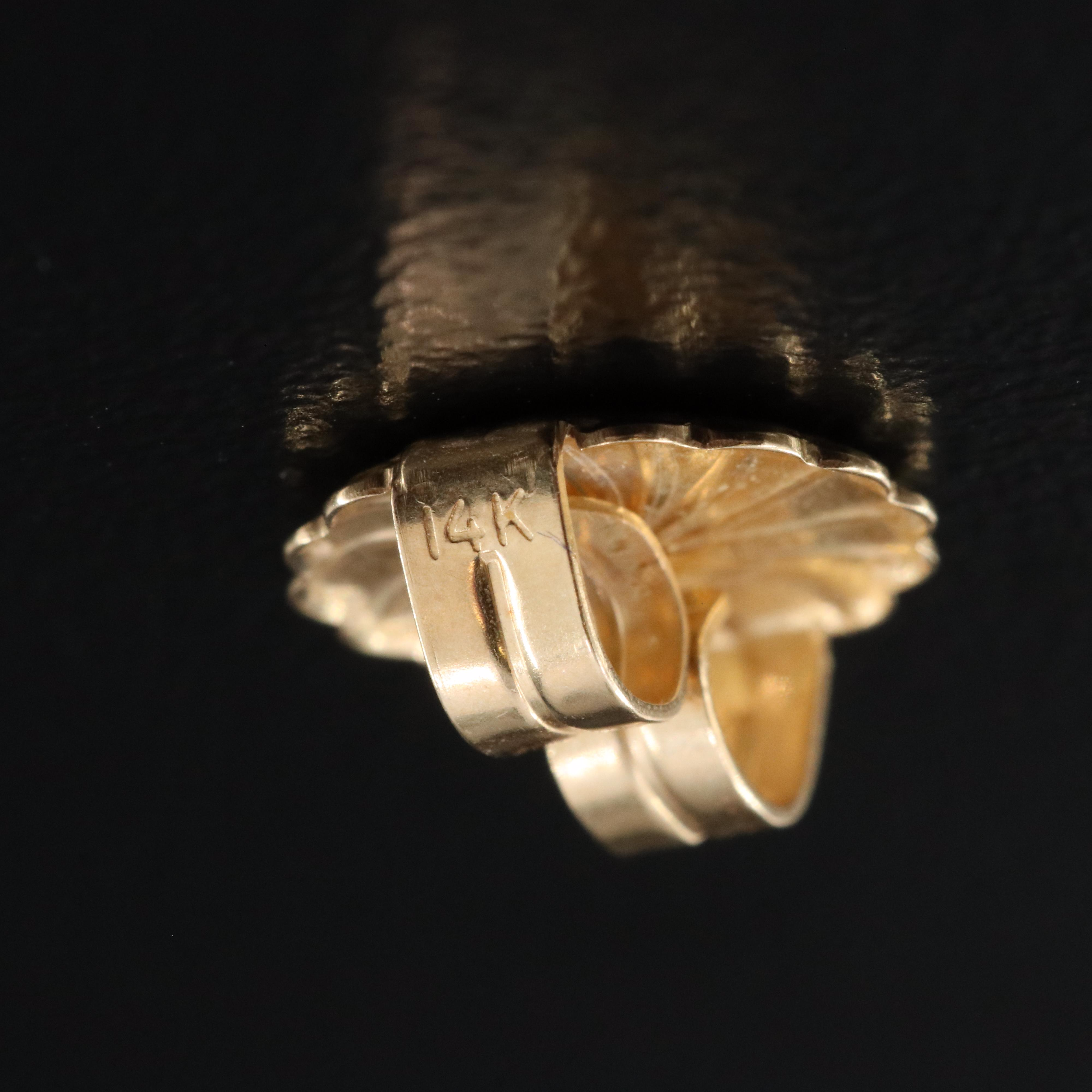 14K Smoky Quartz Earrings