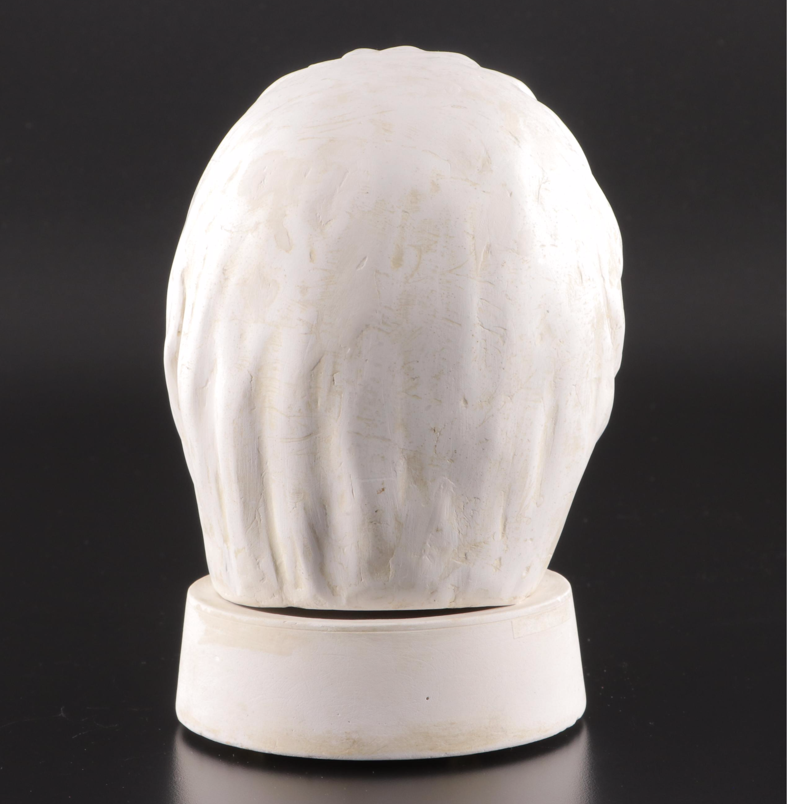 Cast Plaster Bust, Mid to Late 20th Century