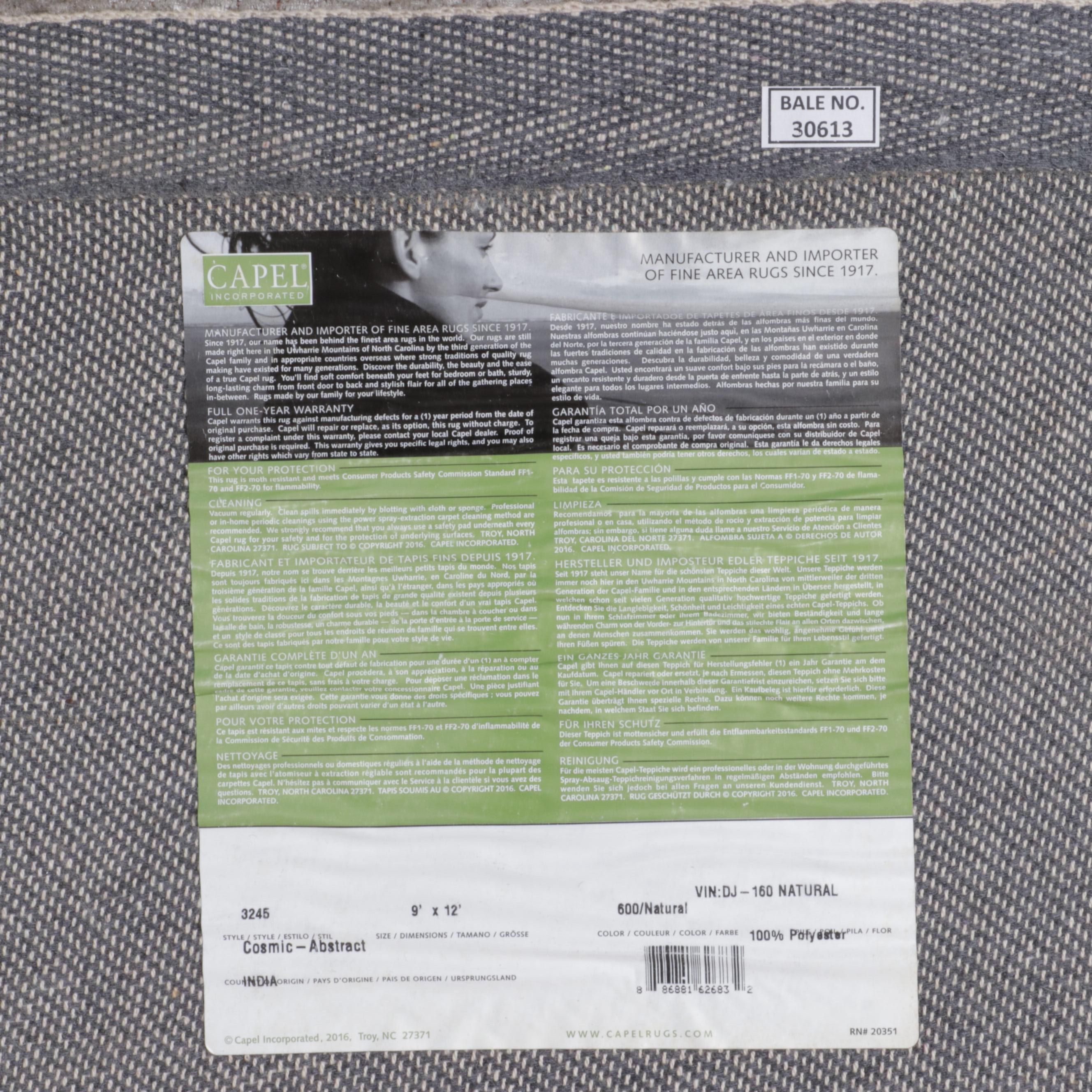 9' x 14'3 Machine Made Capel Overdyed "Cosmic-Abstract" Area Rug