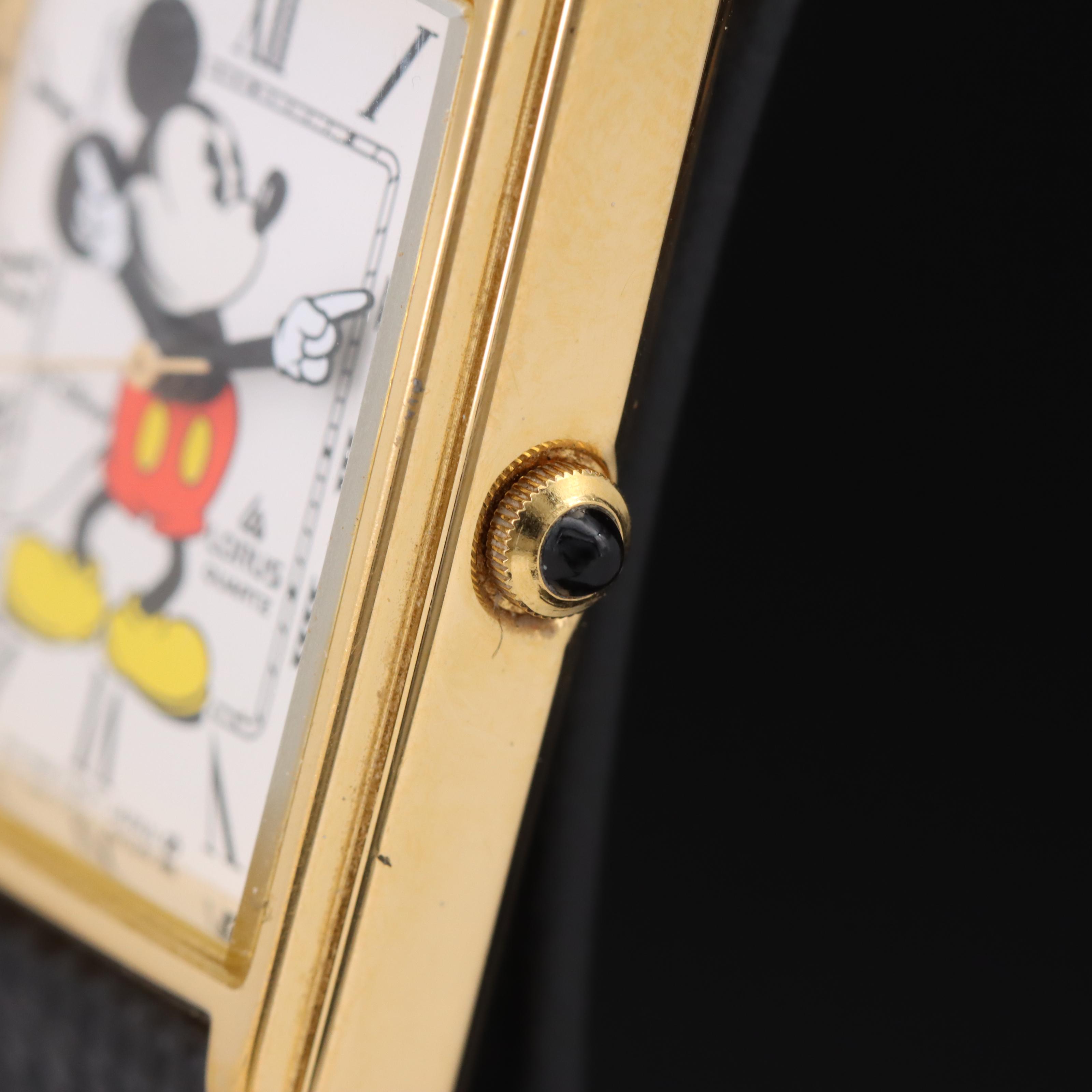 Official Lorus Tank Style Mickey Mouse Watch