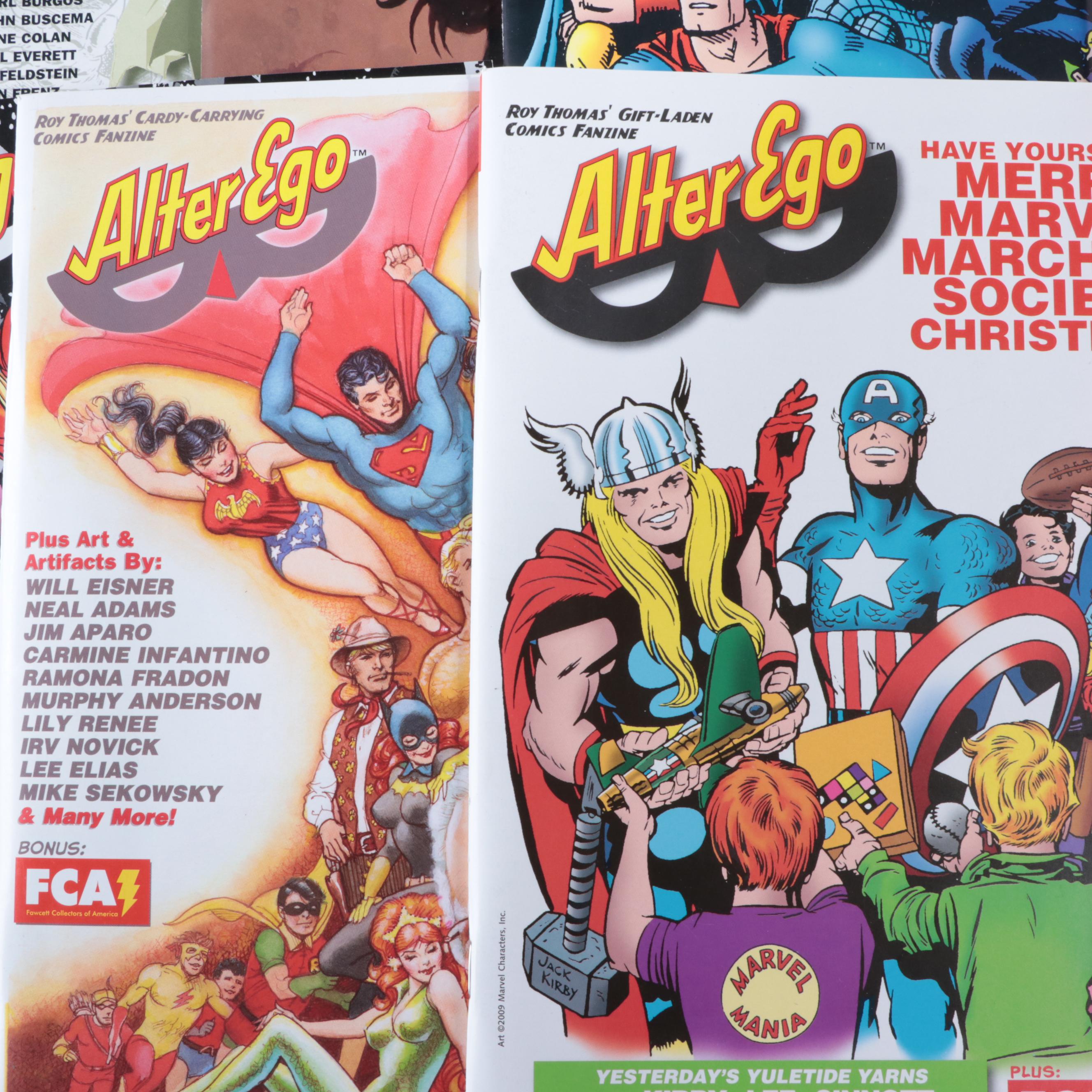 "Alter Ego" Comic Book Fanzine Issues Edited by Roy Thomas