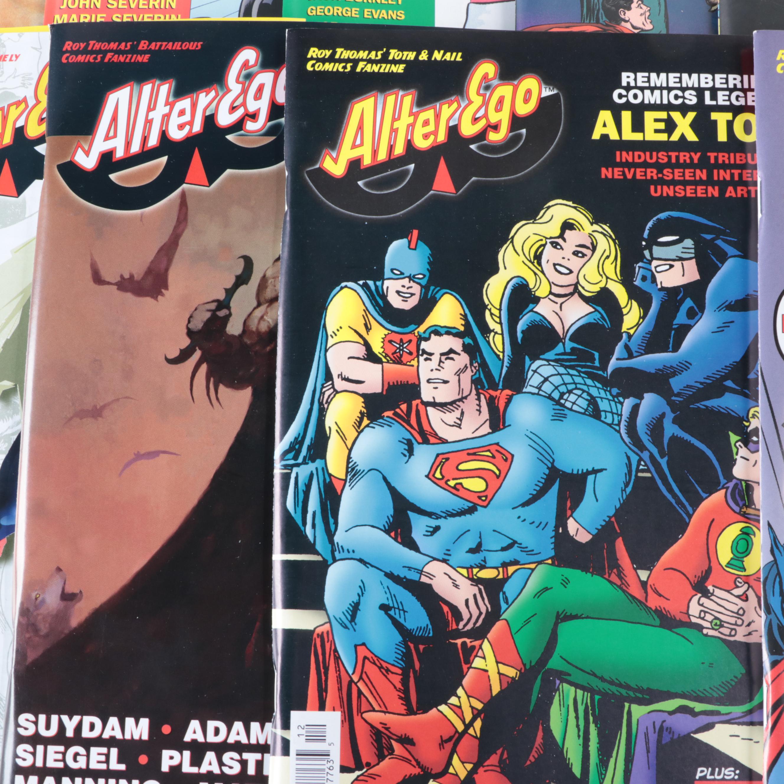 "Alter Ego" Comic Book Fanzine Issues Edited by Roy Thomas