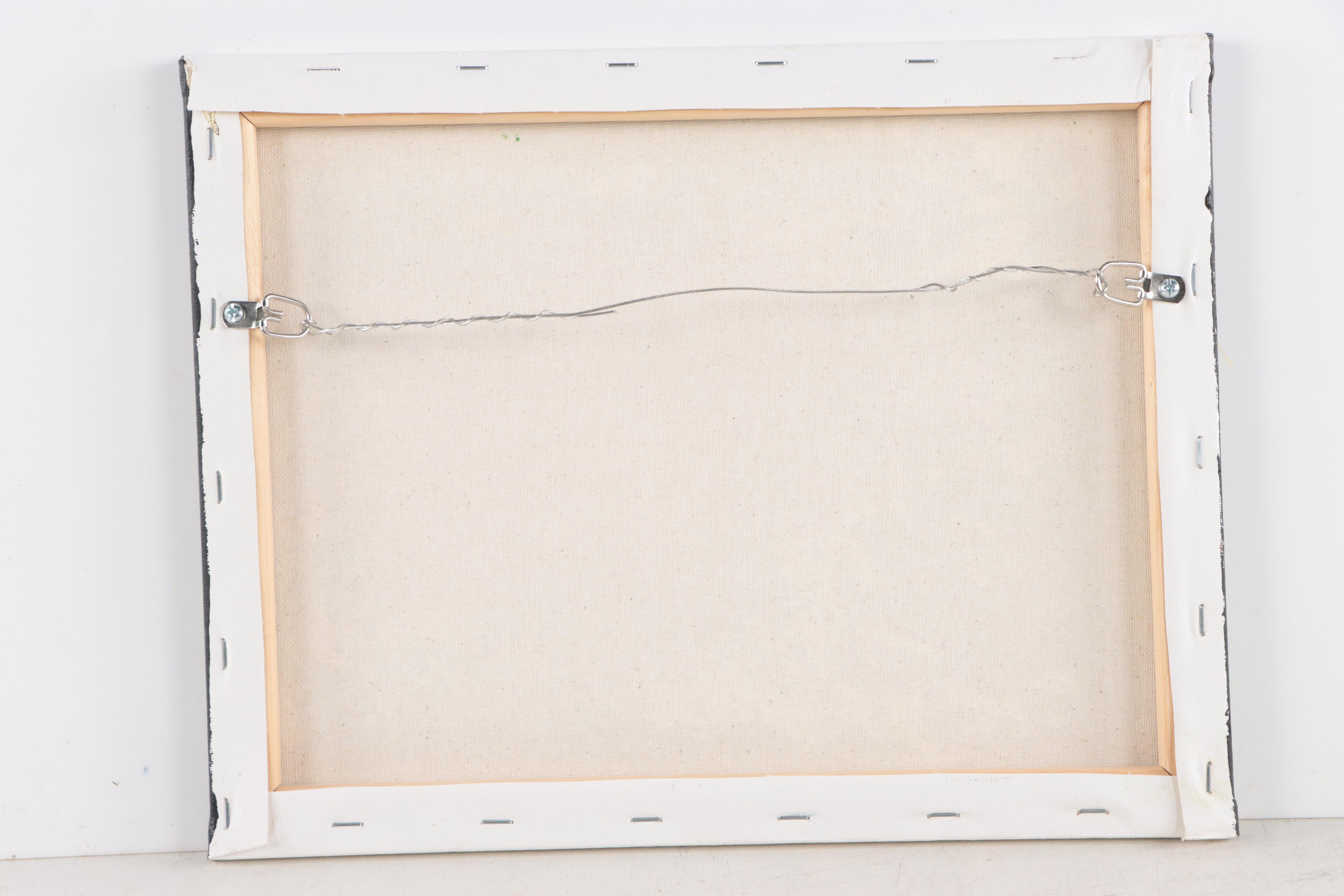 J. Popolin Acrylic Painting "March Madness," 21st Century