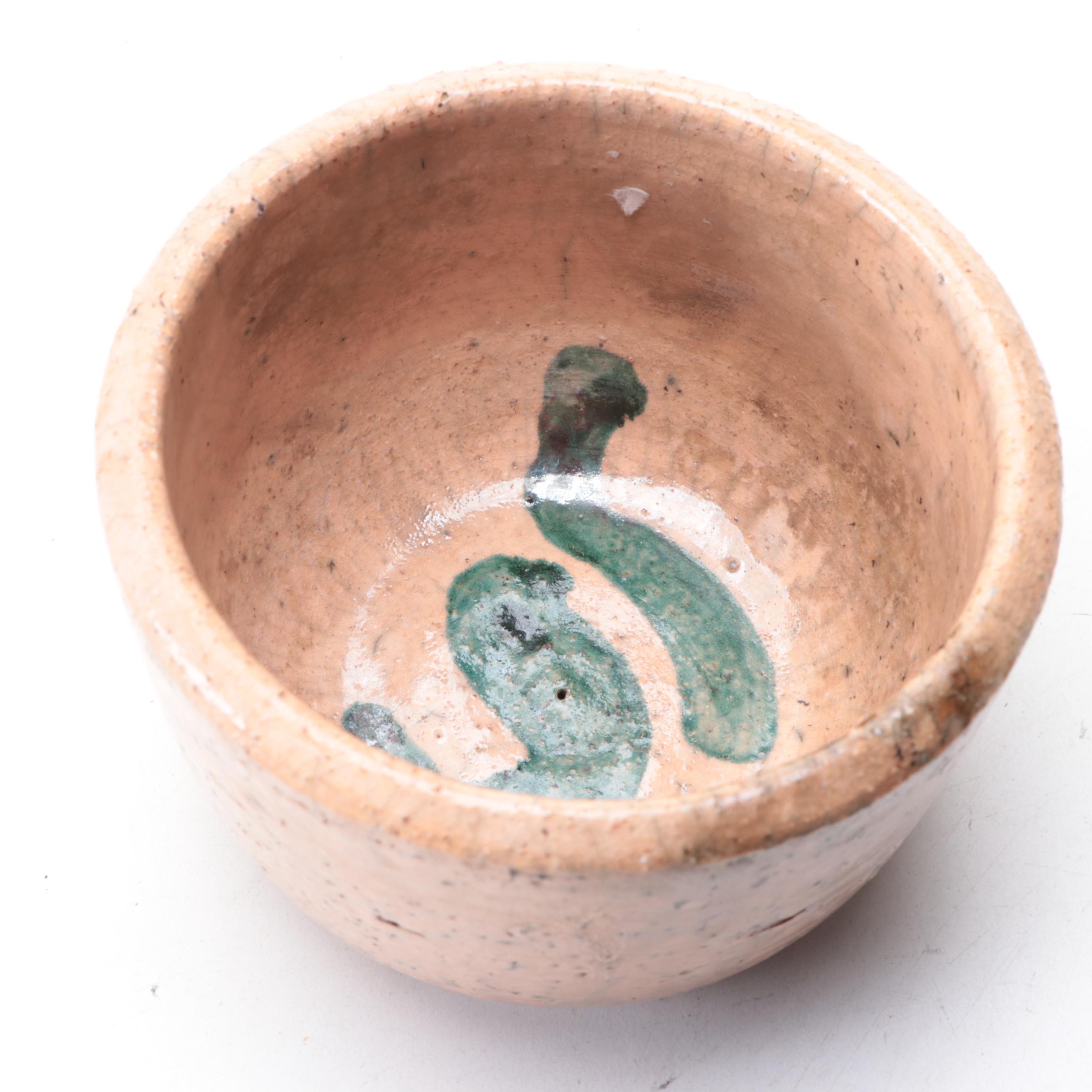 Mikasa Potters Art Tray with Studio Pottery Mugs and Bowl