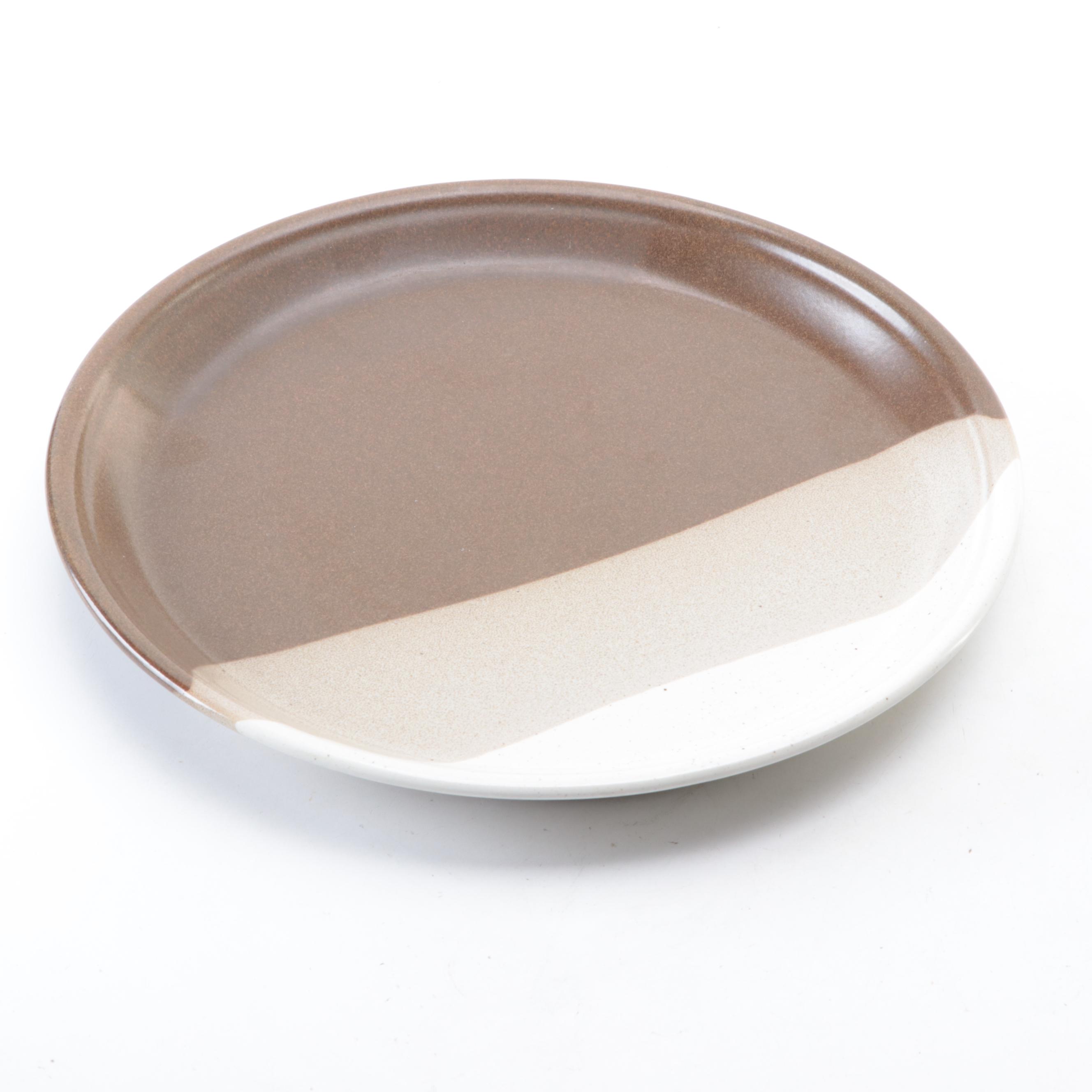 Mikasa Potters Art Tray with Studio Pottery Mugs and Bowl