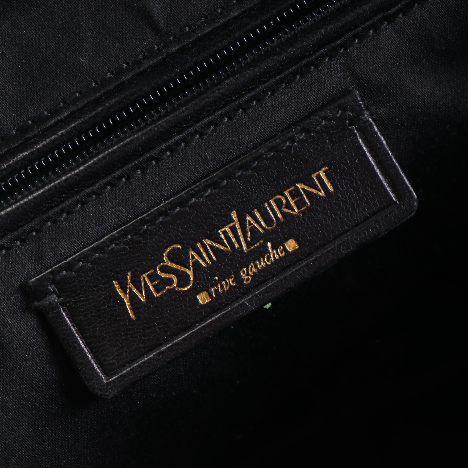 Yves Saint Laurent Muse Shoulder Bag in Embossed Patent Leather