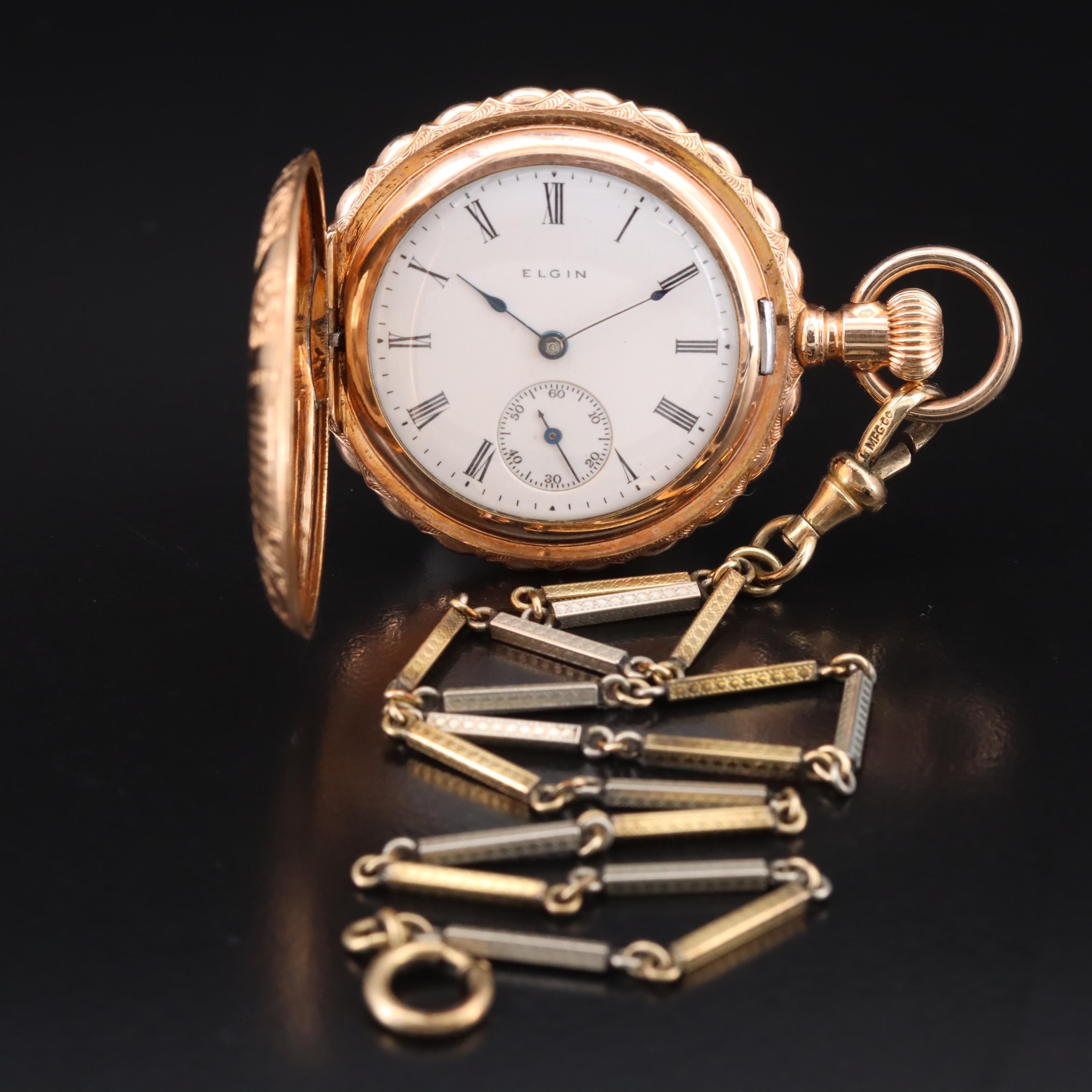 1896 Elgin Gold-Filled Pocket Watch