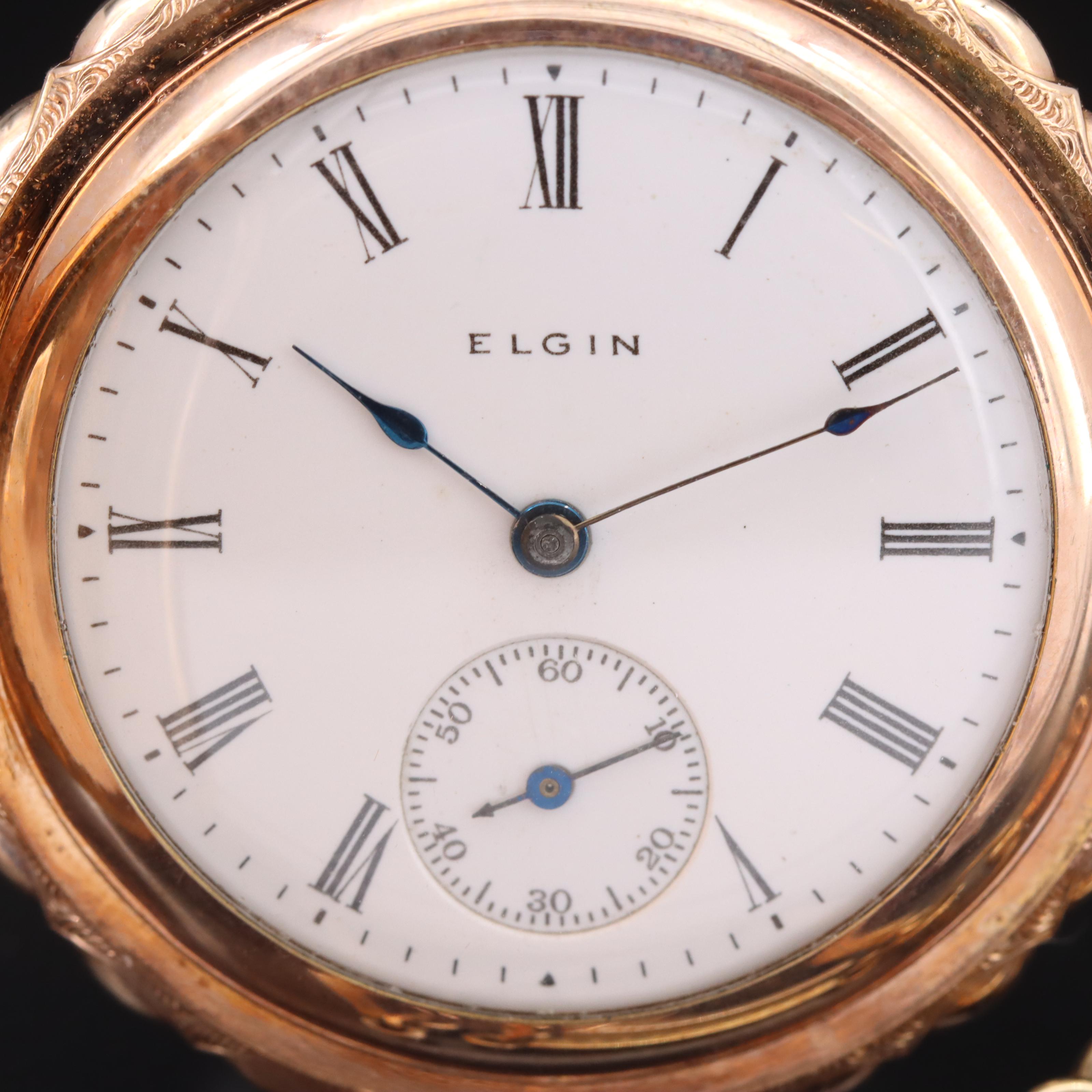 1896 Elgin Gold-Filled Pocket Watch