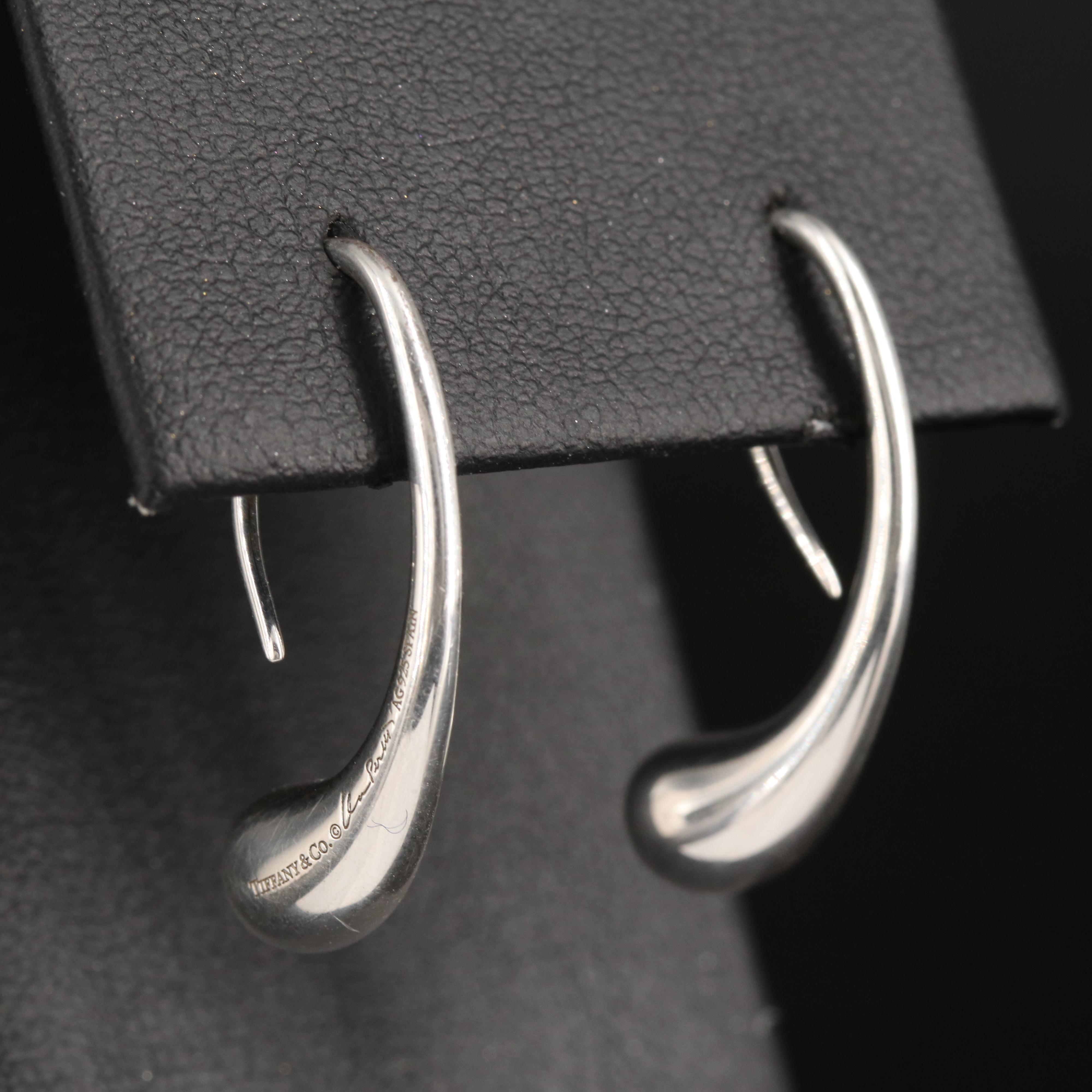 Elsa Peretti for Tiffany & Co. Sterling Teardrop Earrings