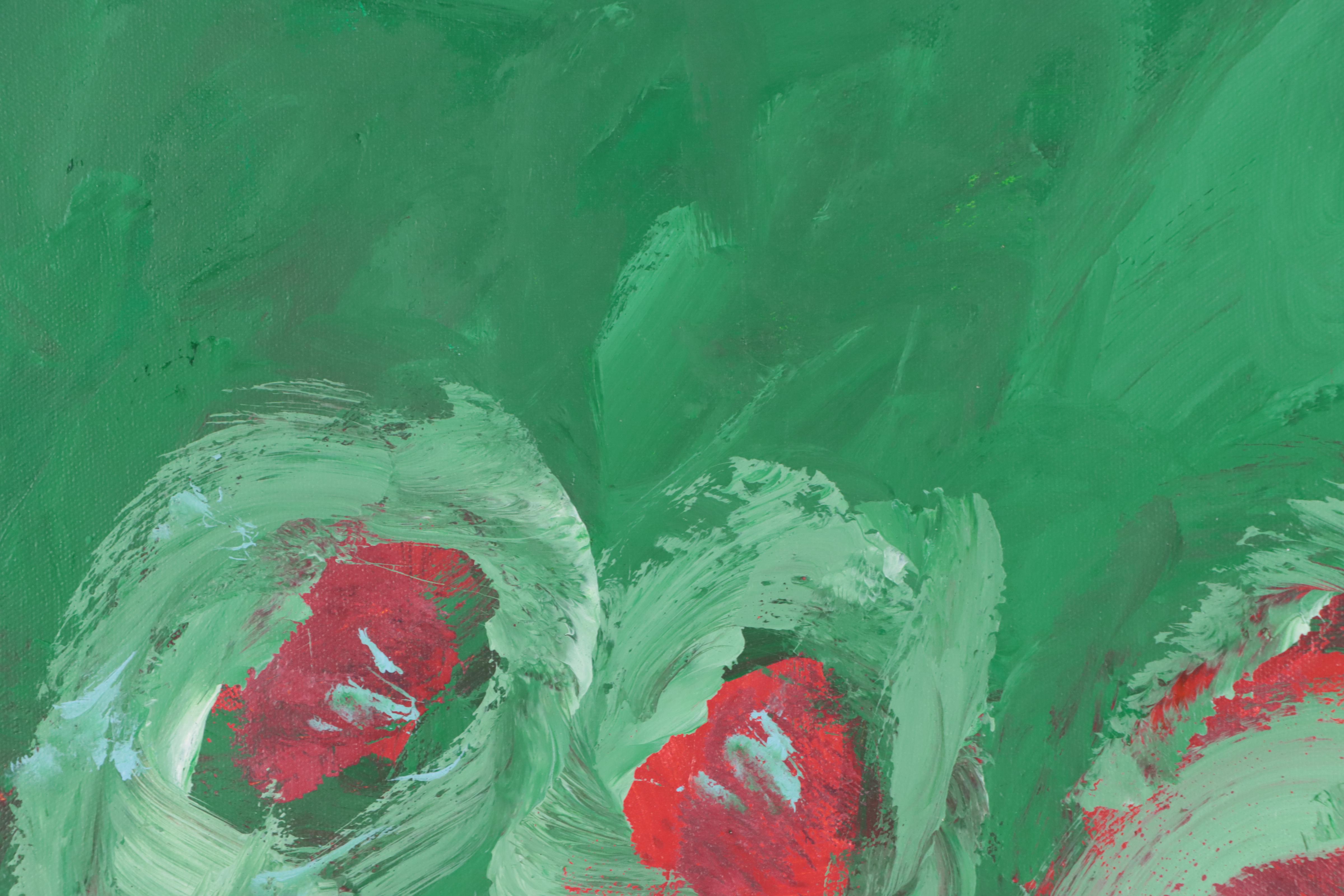 Robbie Kemper Acrylic Painting "Spring Peepers," 21st Century