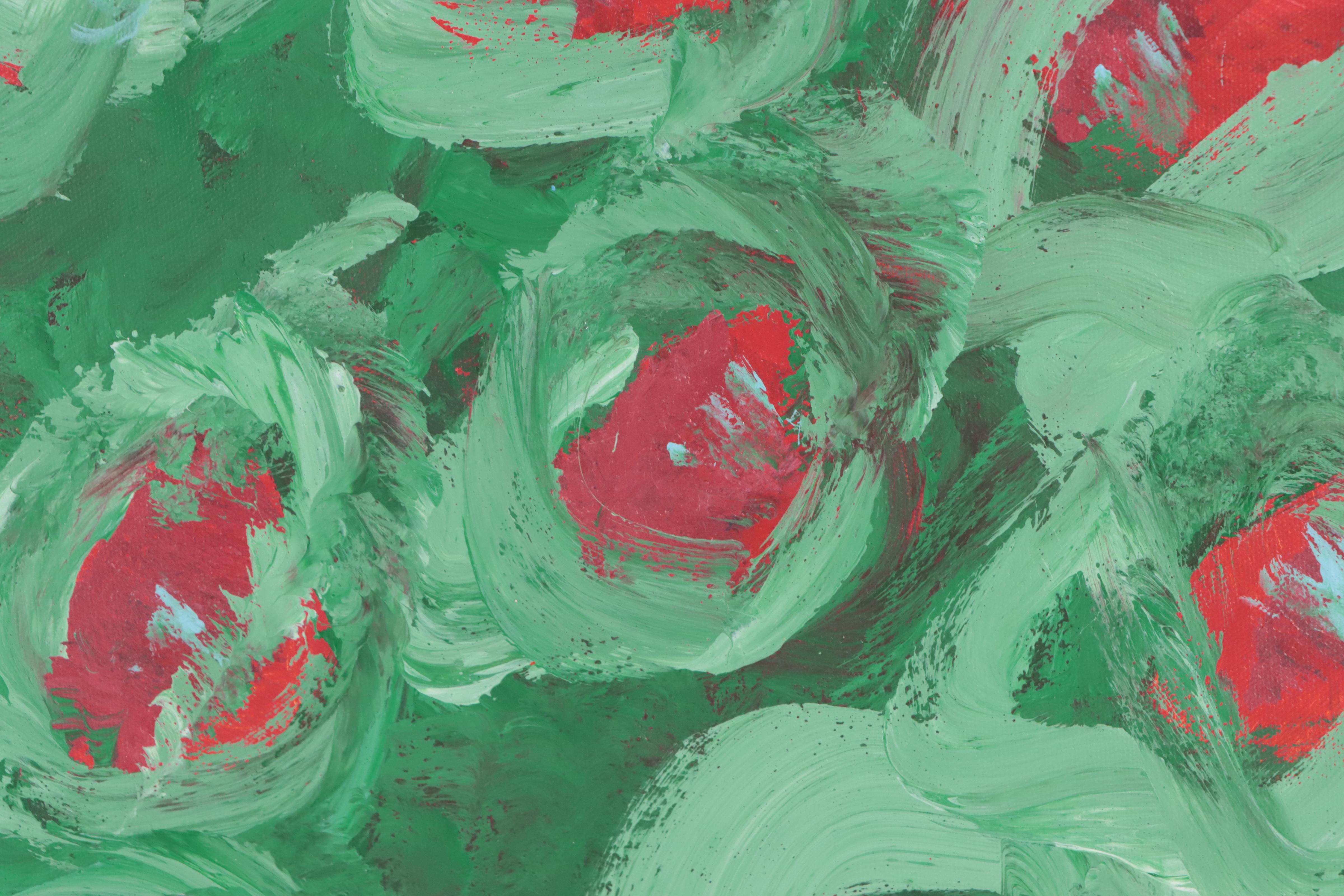 Robbie Kemper Acrylic Painting "Spring Peepers," 21st Century