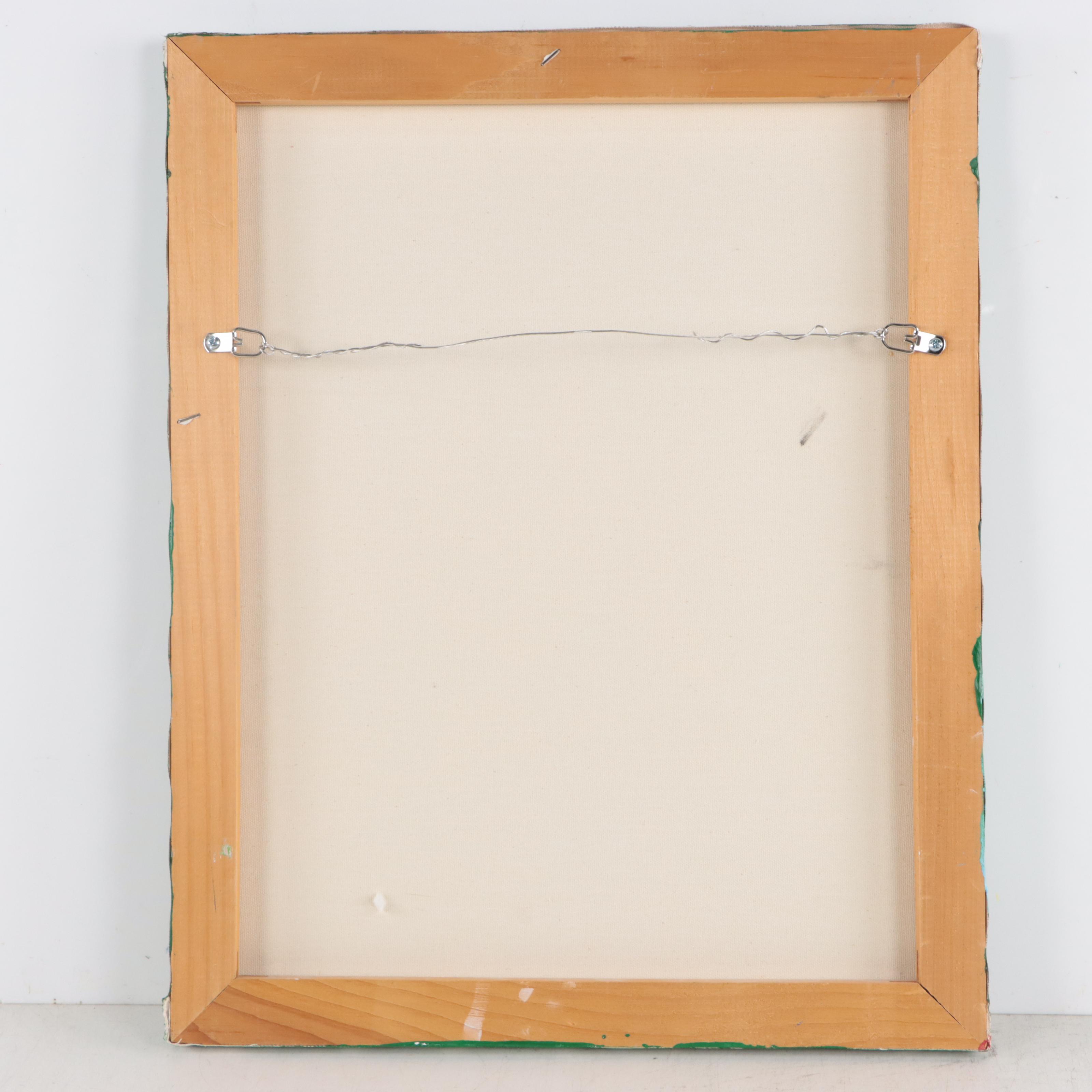 Robbie Kemper Acrylic Painting "Spring Peepers," 21st Century