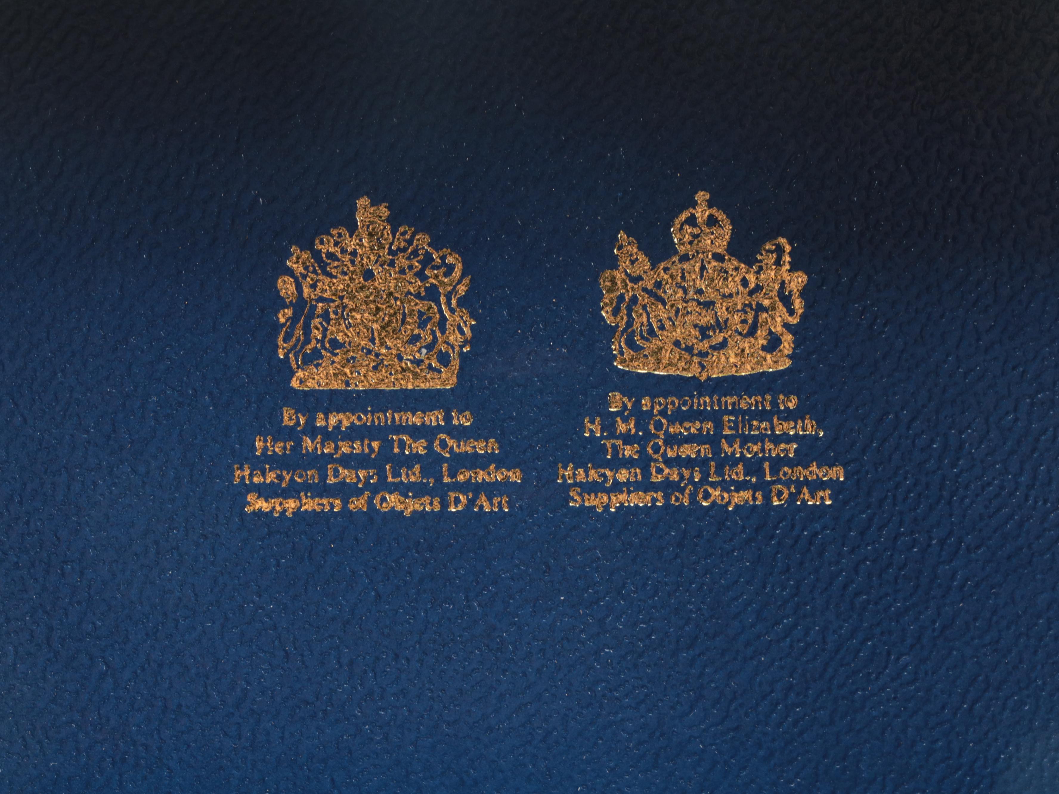 Halcyon Days Valentines Day Enameled Box with Bilston & Battersea Box, 1977