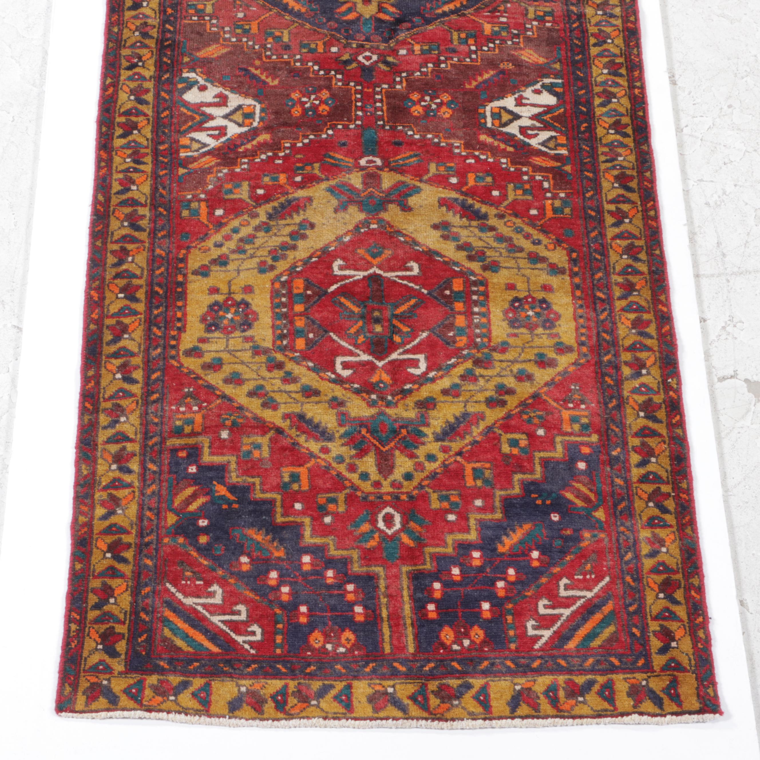 3'6 x 10'10 Hand-Knotted Persian Sarab Long Rug