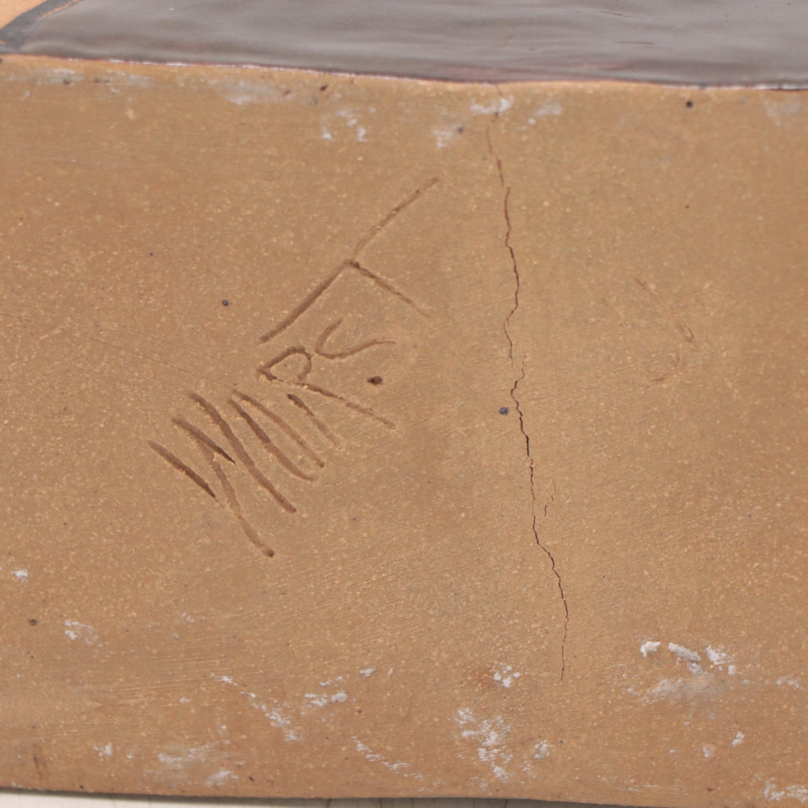 Mary Ann Wurst Hand Built Ceramic Box, Circa 1990