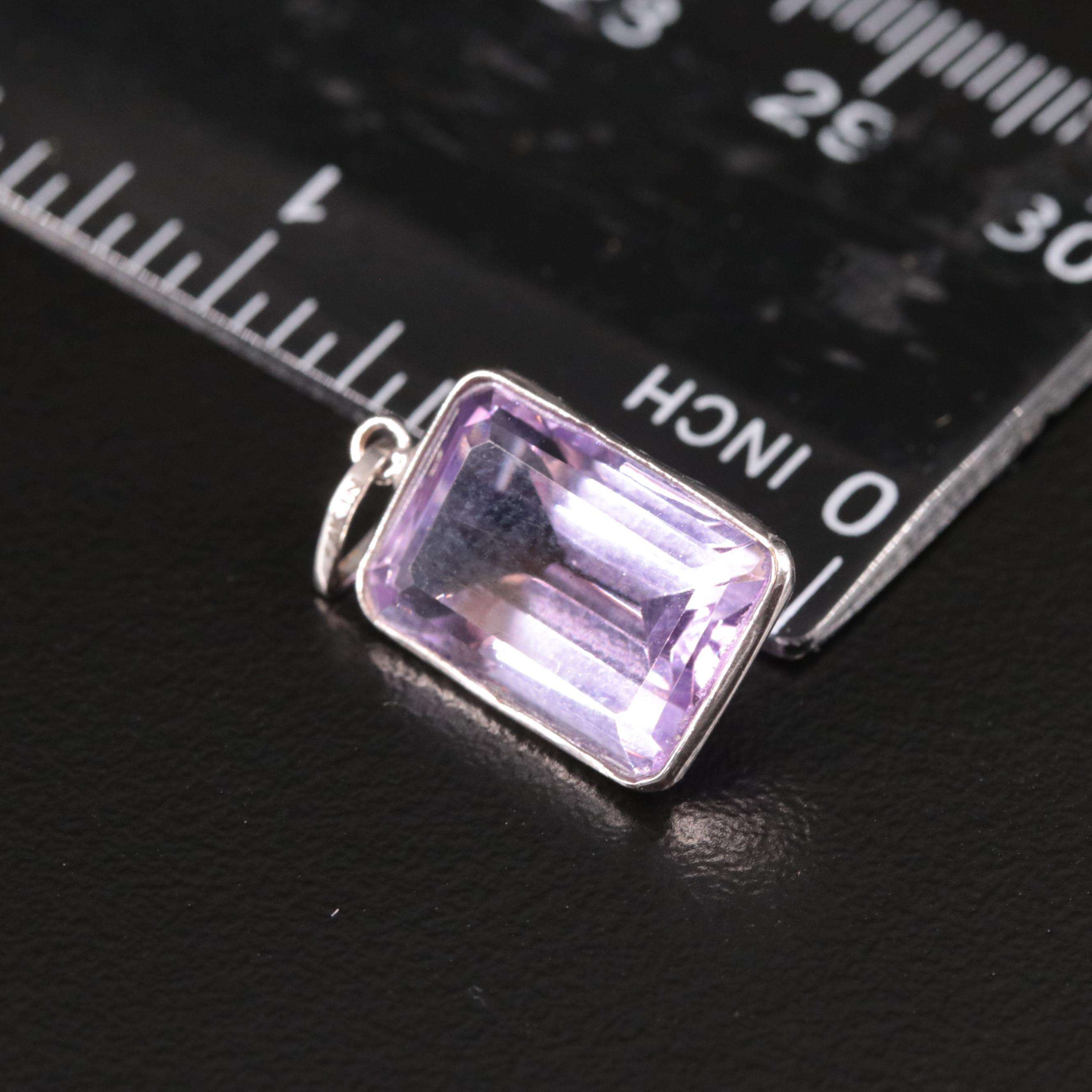 14K Amethyst Pendant