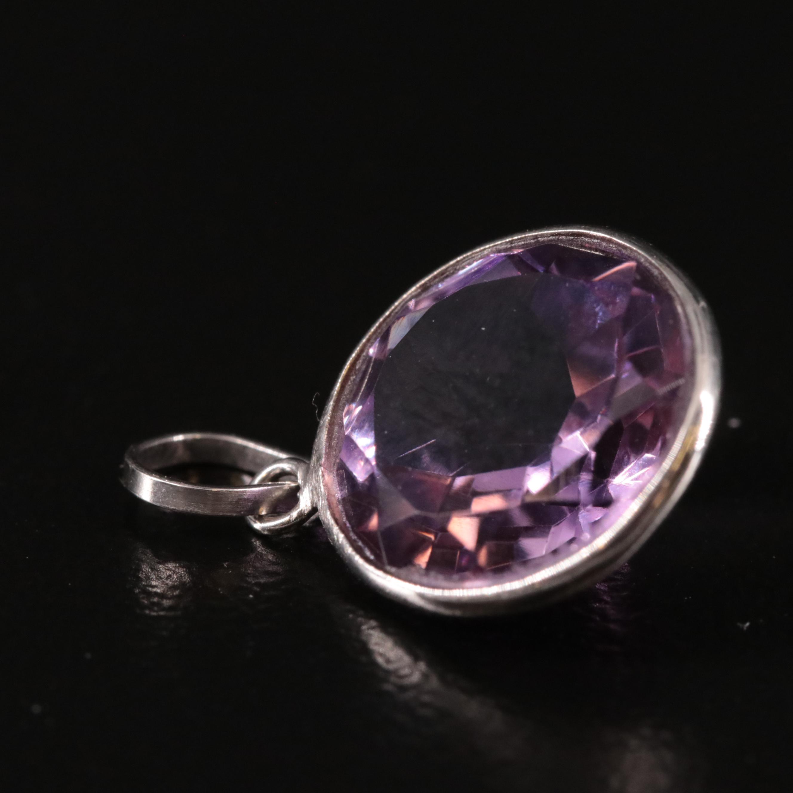 14K Amethyst Pendant