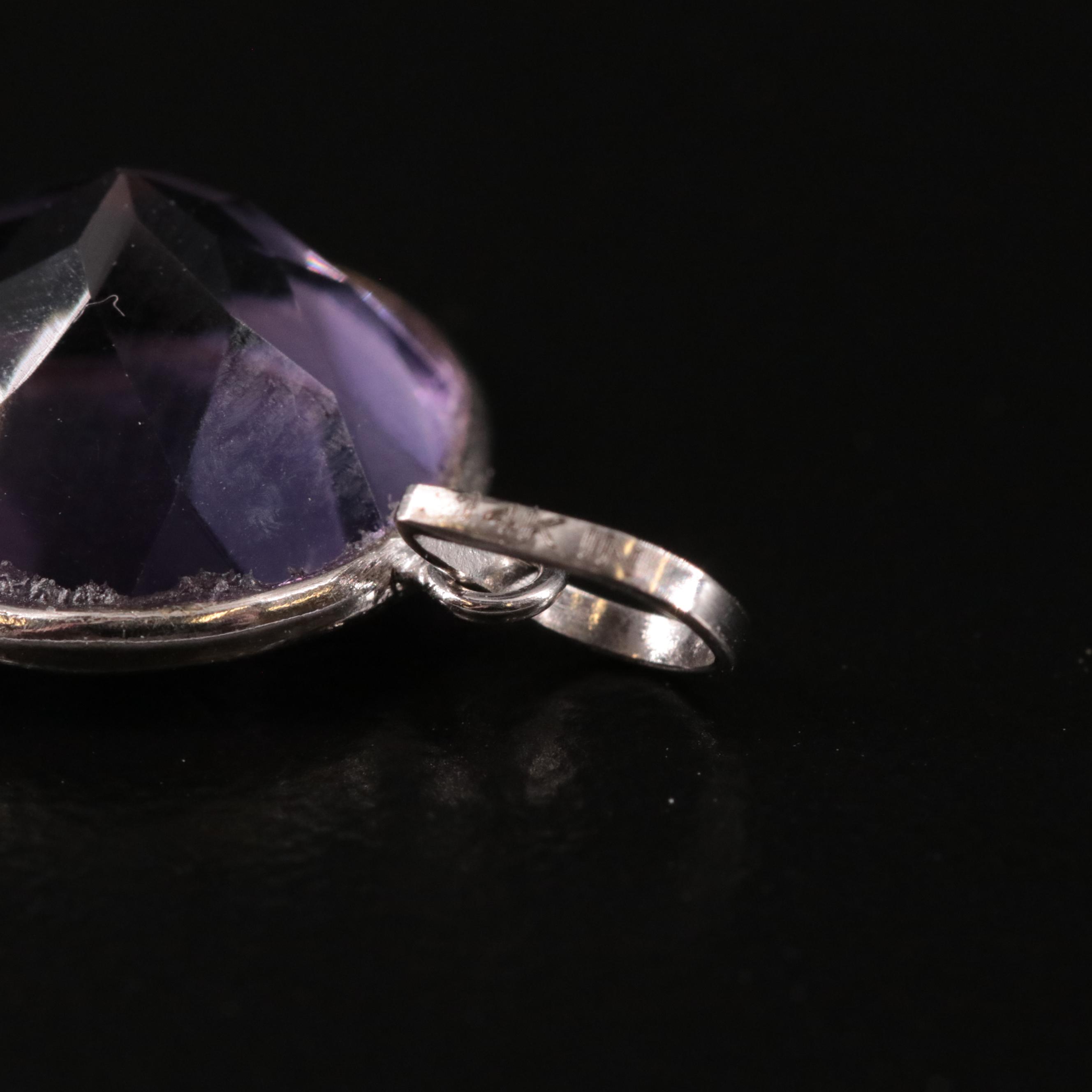14K Amethyst Pendant
