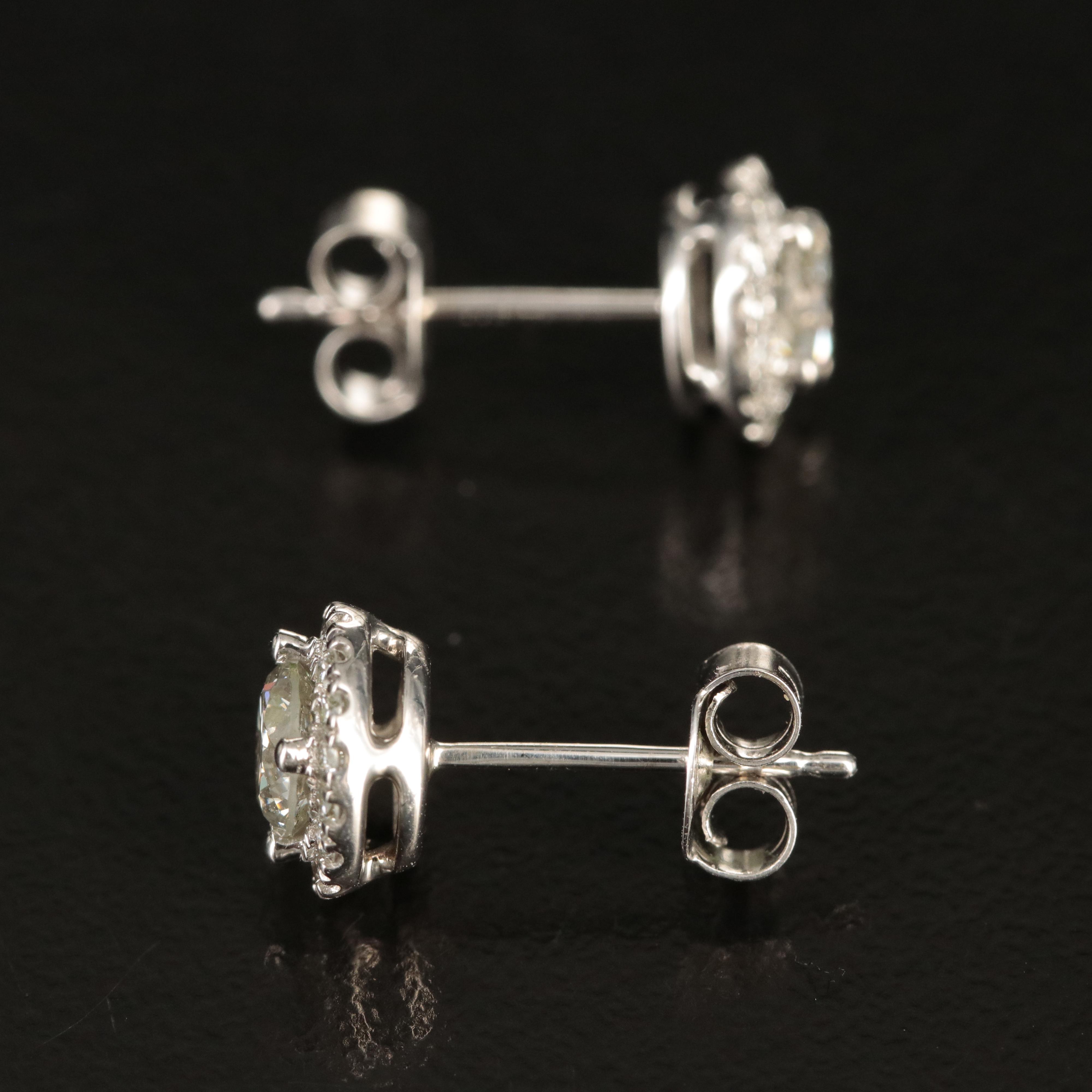 14K 0.96 CTW Lab Grown Diamond Stud Earrings