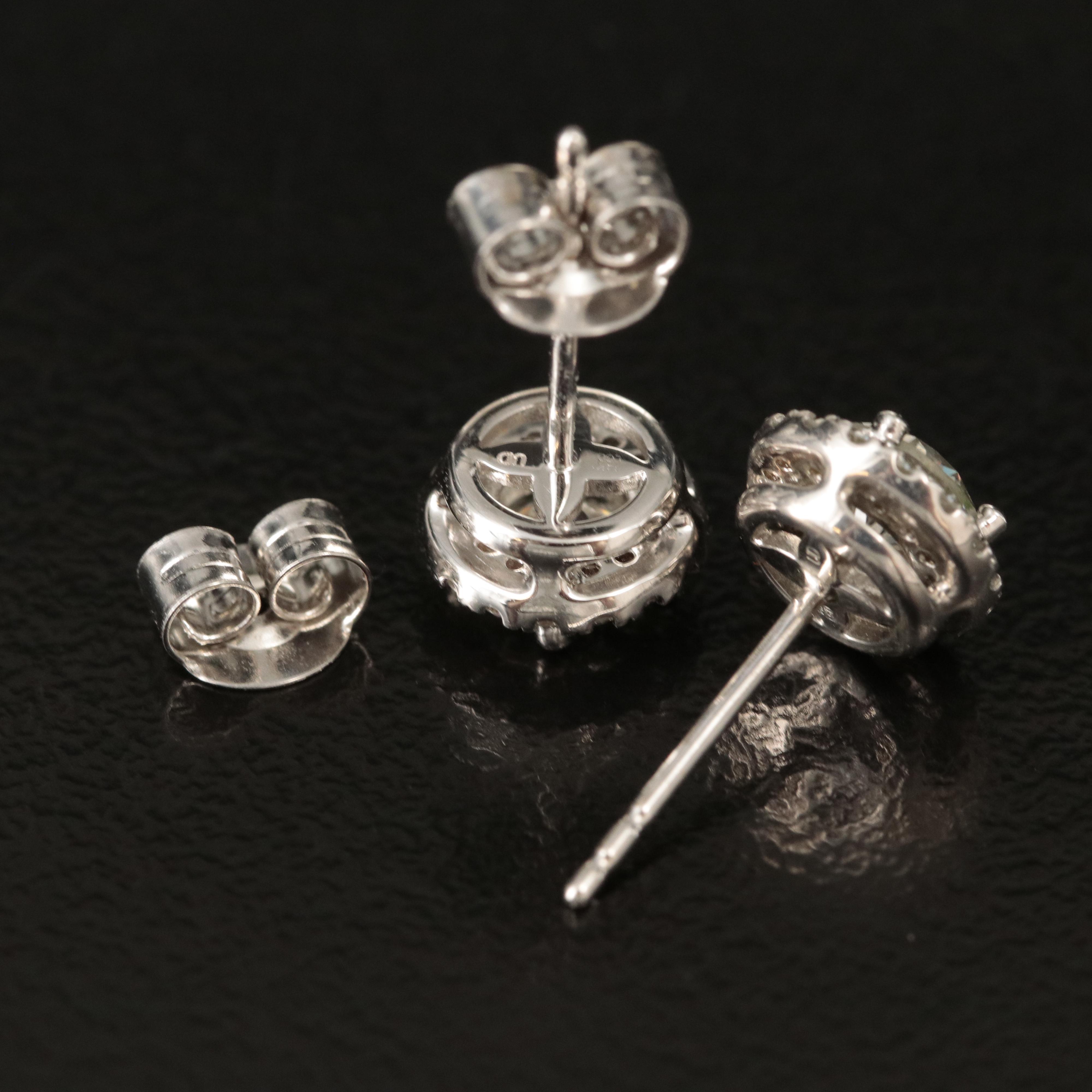 14K 0.96 CTW Lab Grown Diamond Stud Earrings