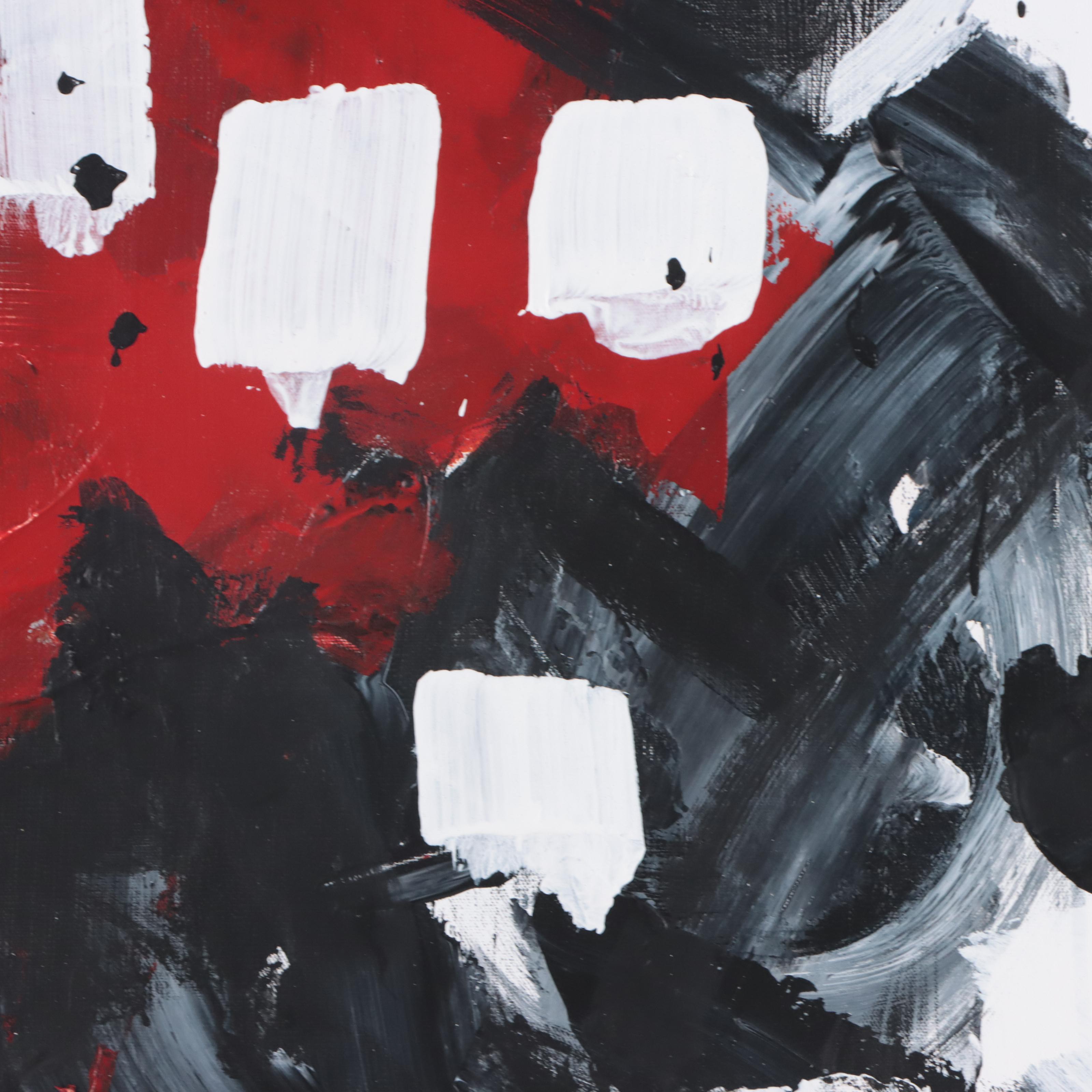 Robbie Kemper Abstract Acrylic Painting "11 Squares," 21st Century