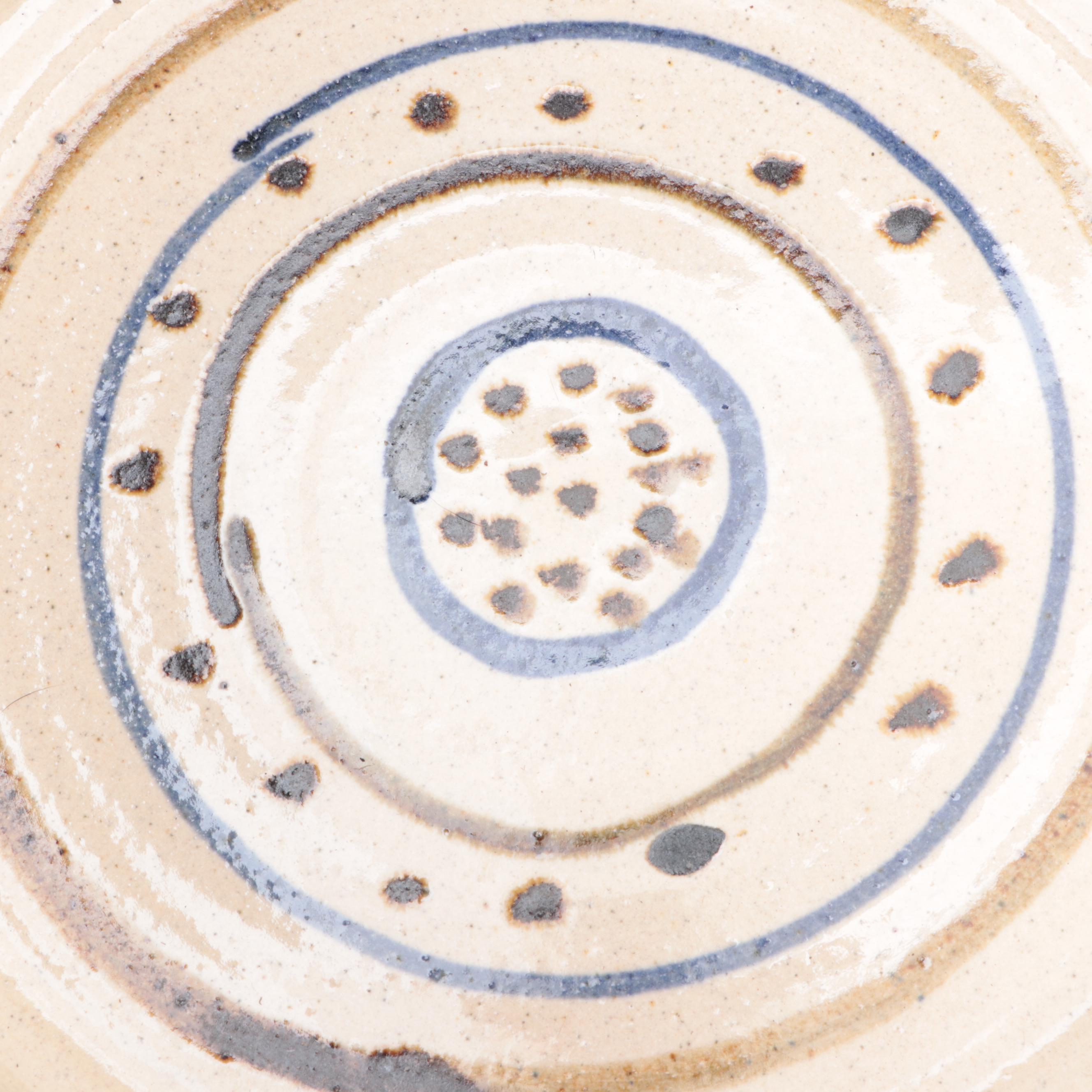 Studio Pottery Serving Bowl and Mugs