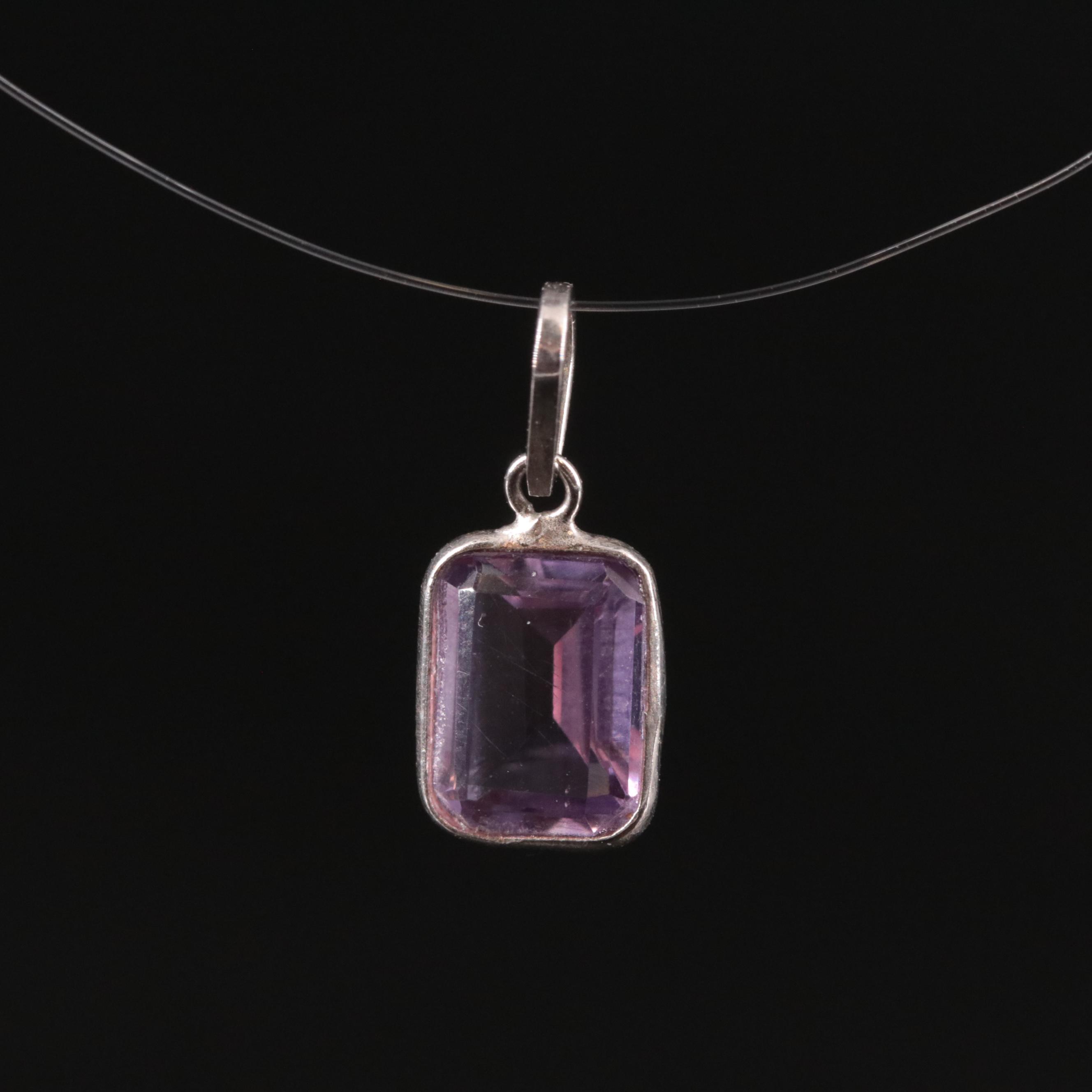 14K Amethyst Pendant