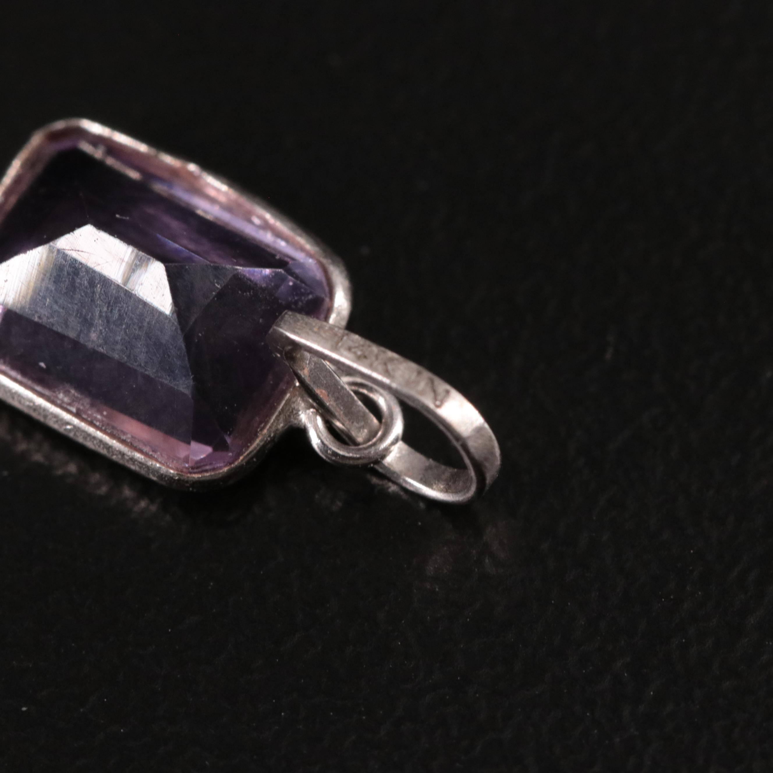 14K Amethyst Pendant