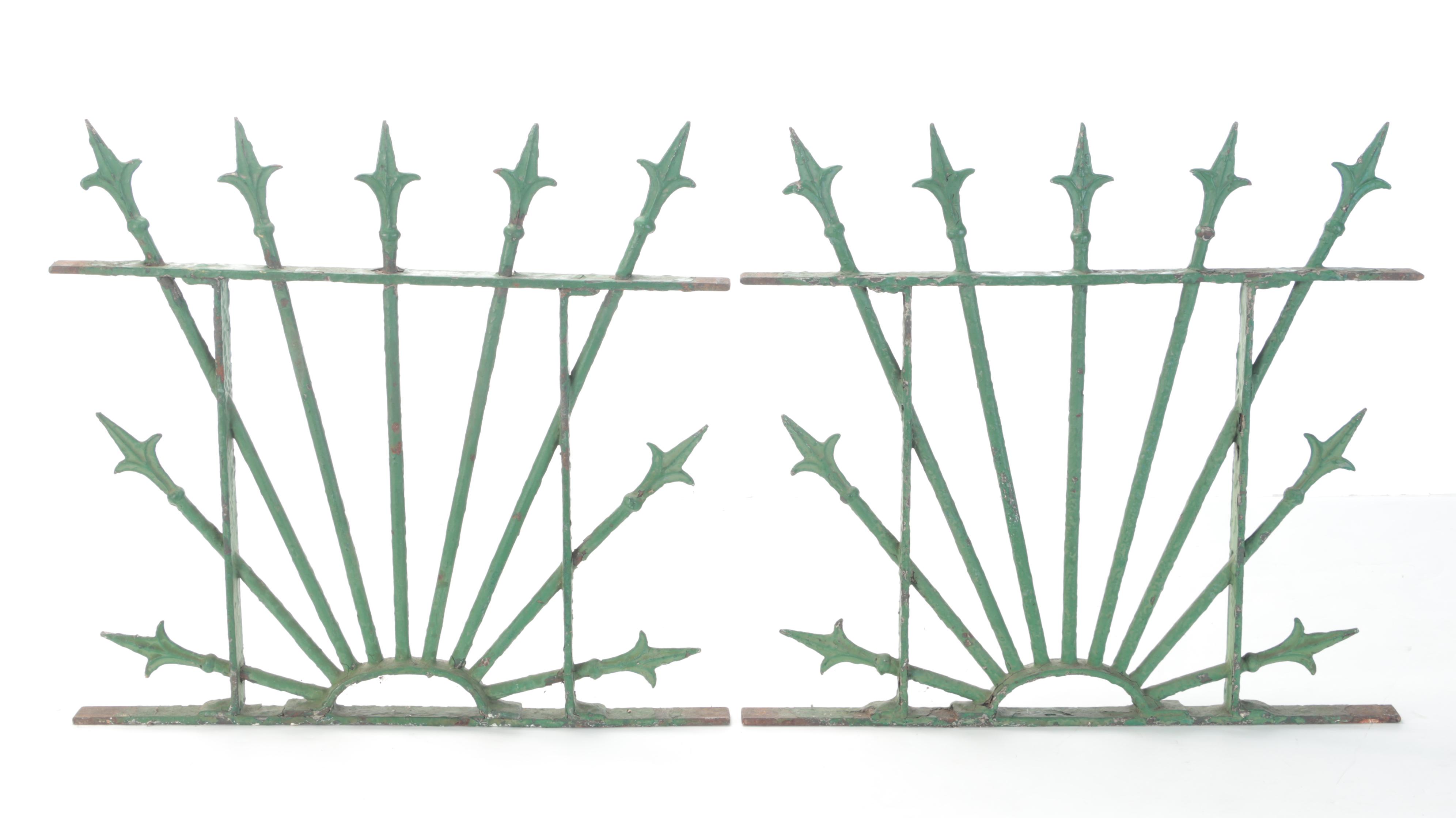 Victorian Cast Iron Fence Panels, Circa 1900