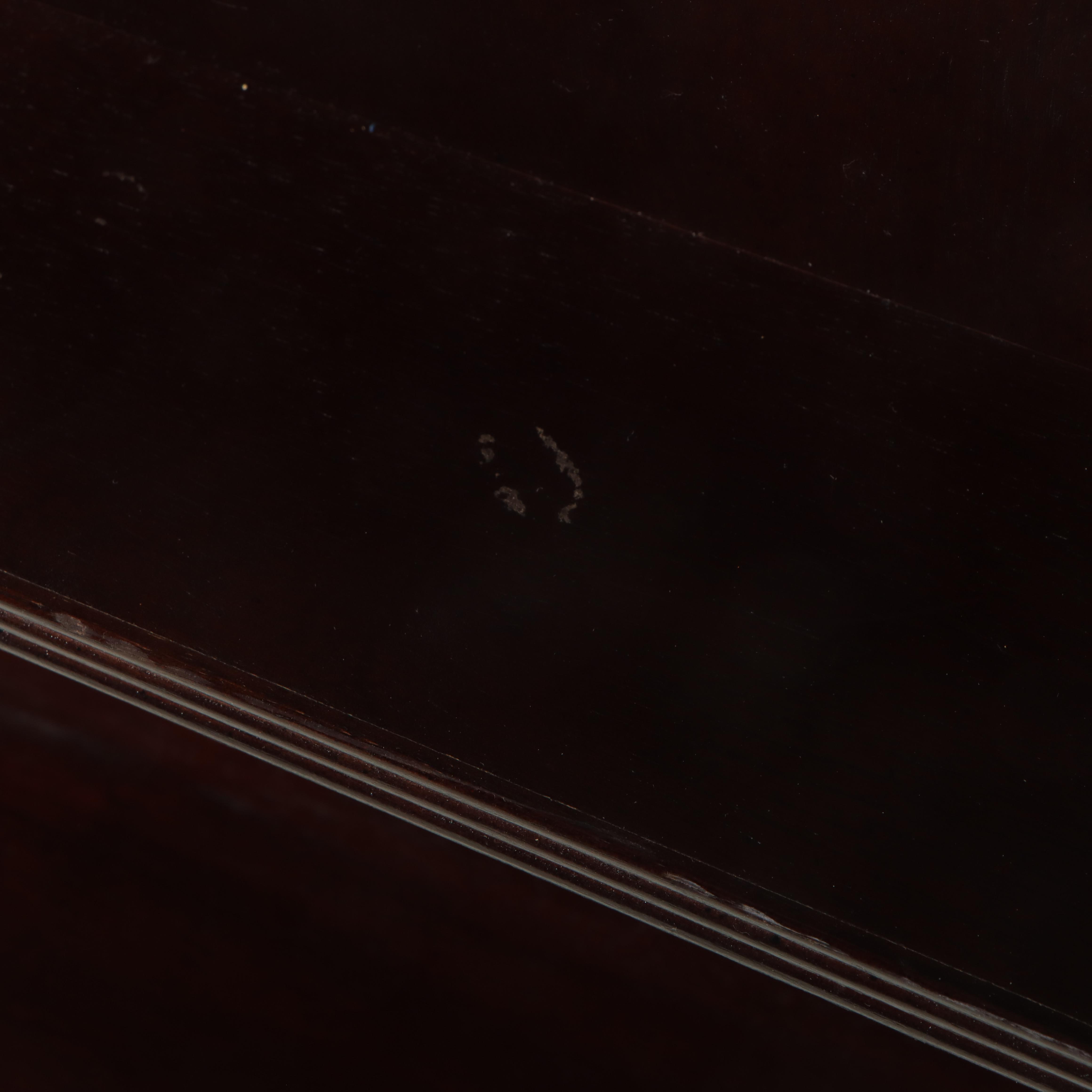 Pair of Mahogany Finish Curio Shelves / Bookcases