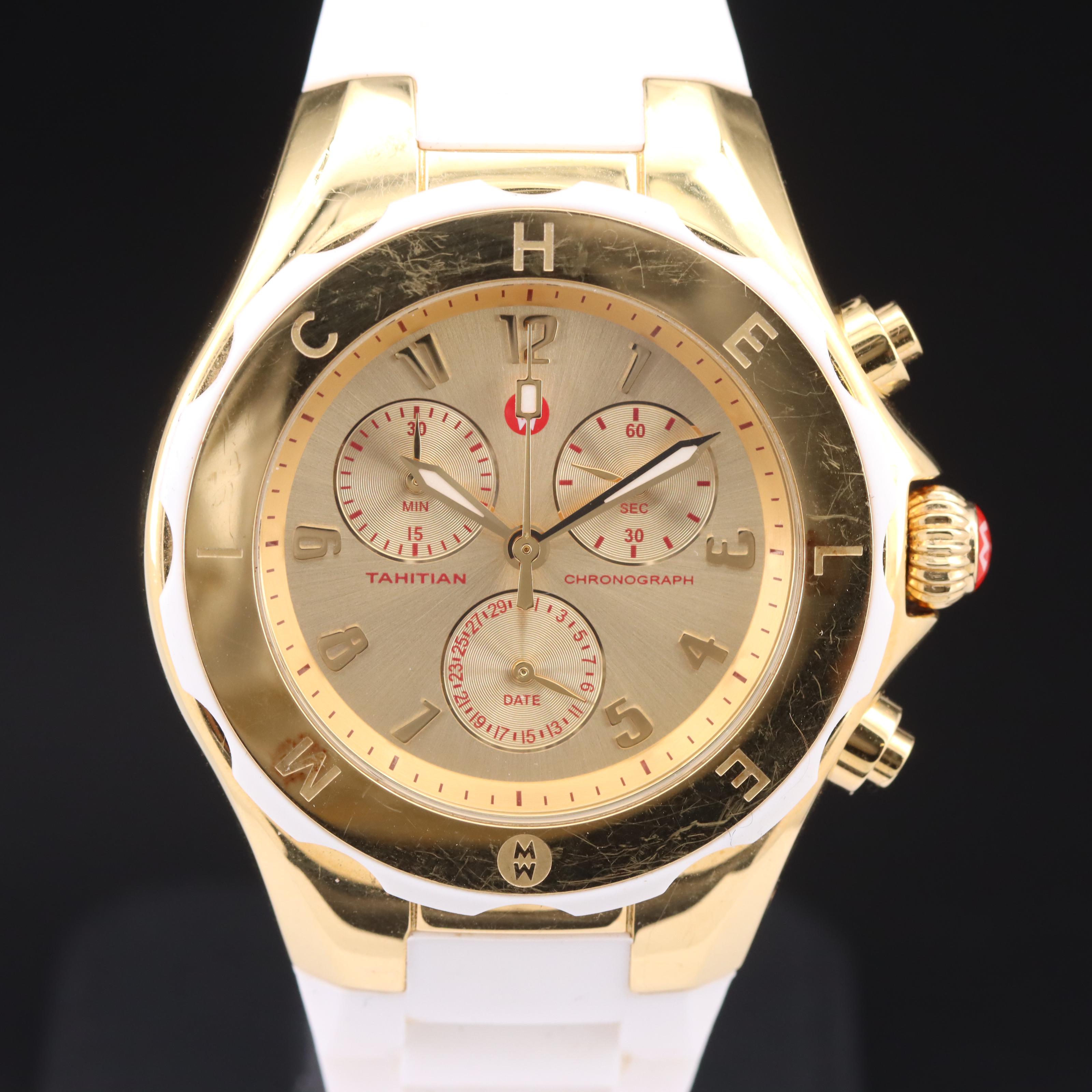 Michele Tahitian Chronograph Date Watch