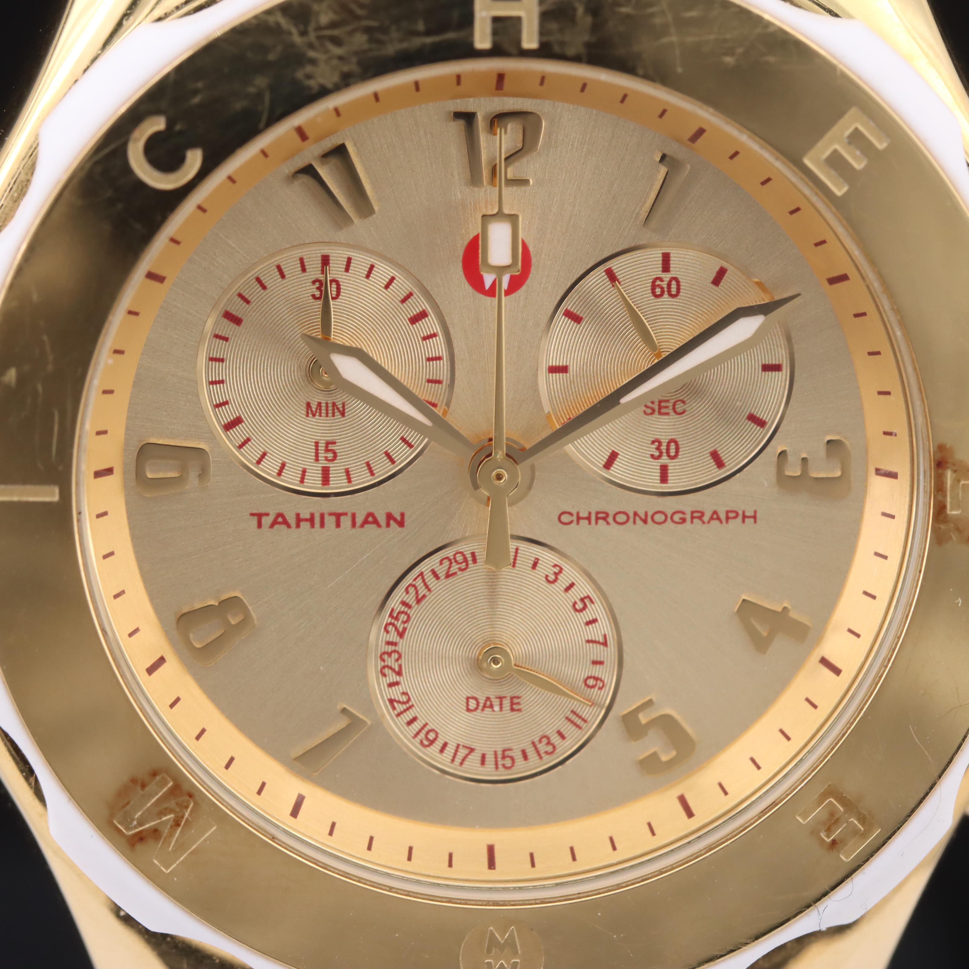 Michele Tahitian Chronograph Date Watch