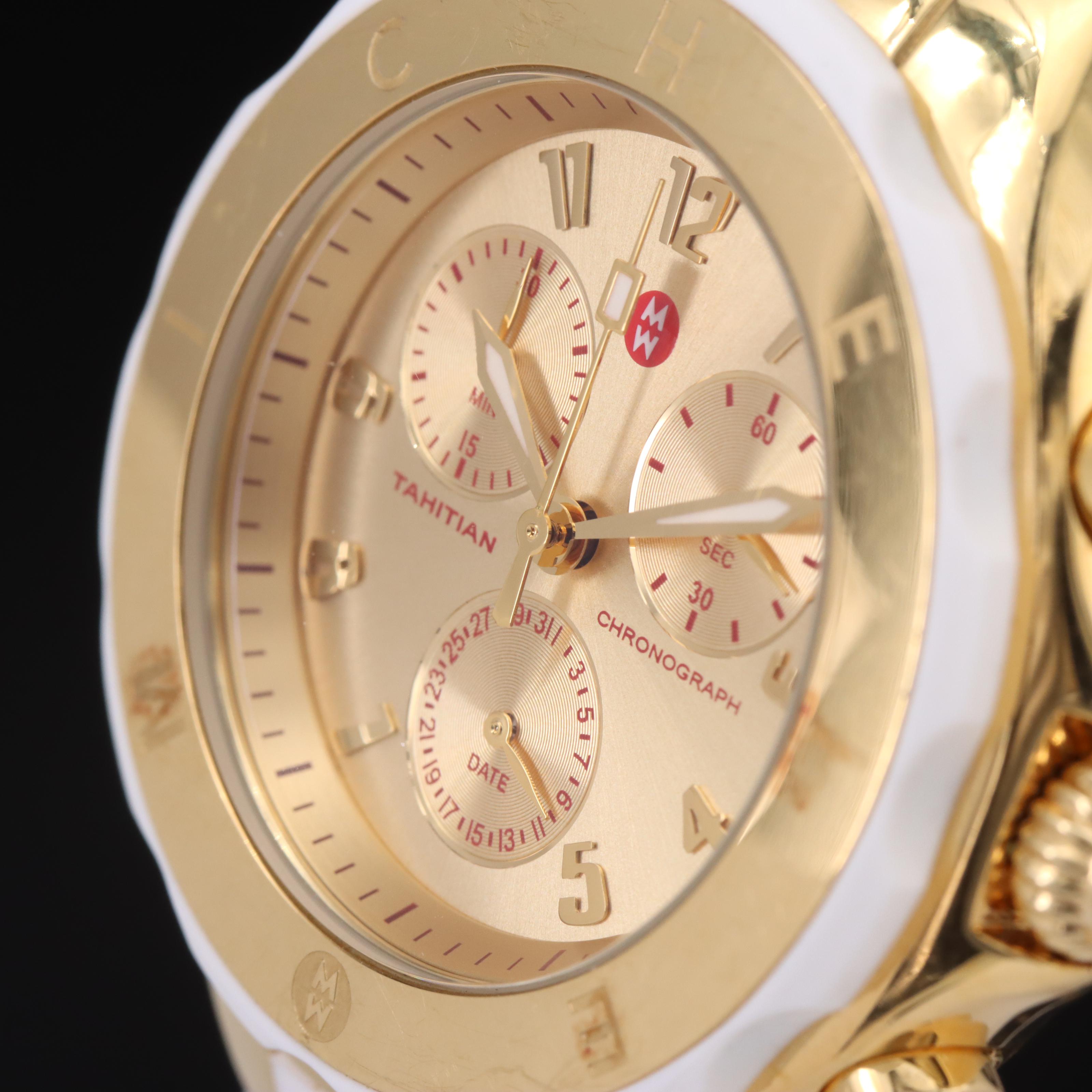 Michele Tahitian Chronograph Date Watch