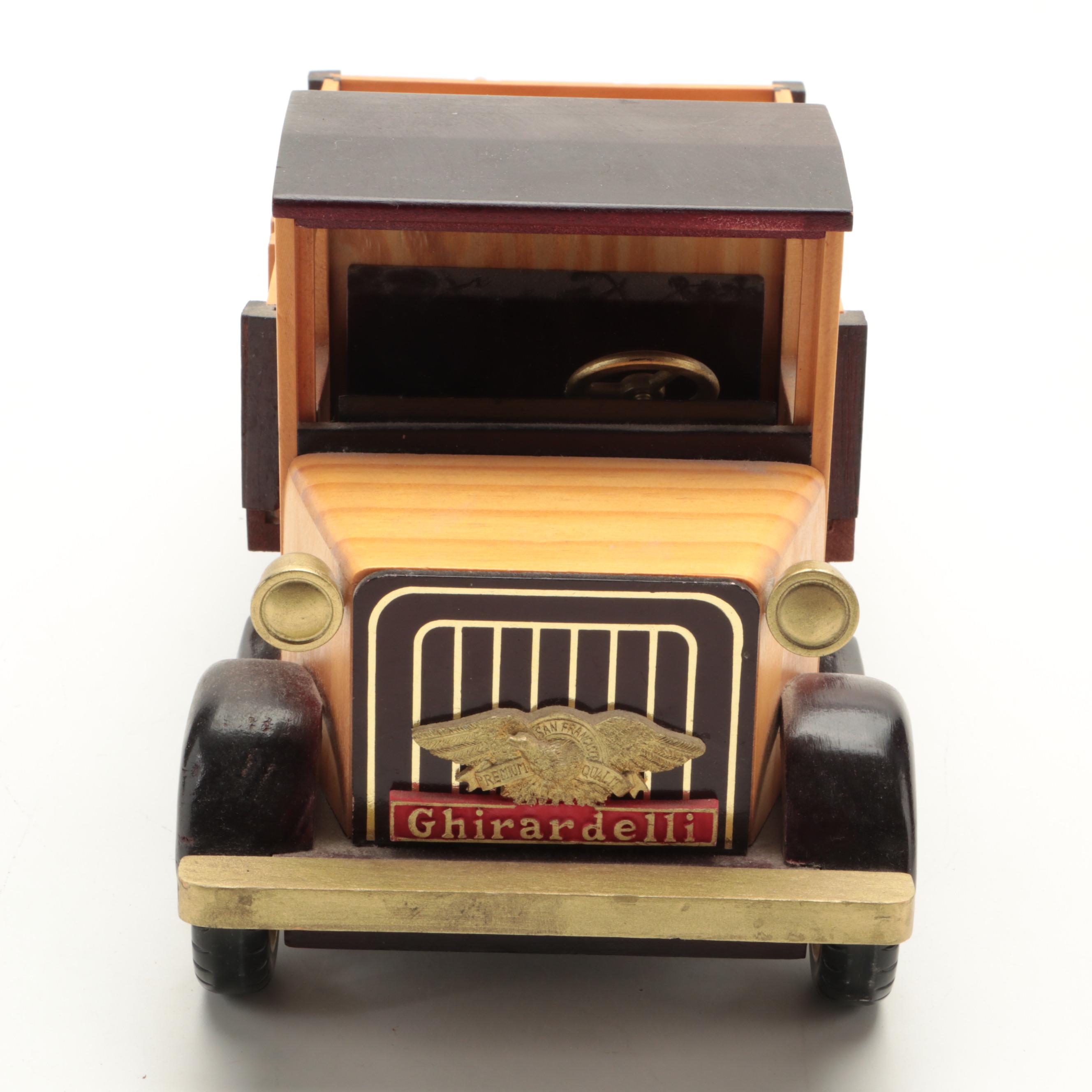 Pinehouse Toys Pine Edward Hines Lumber Truck With Ghirardelli Wooden Truck
