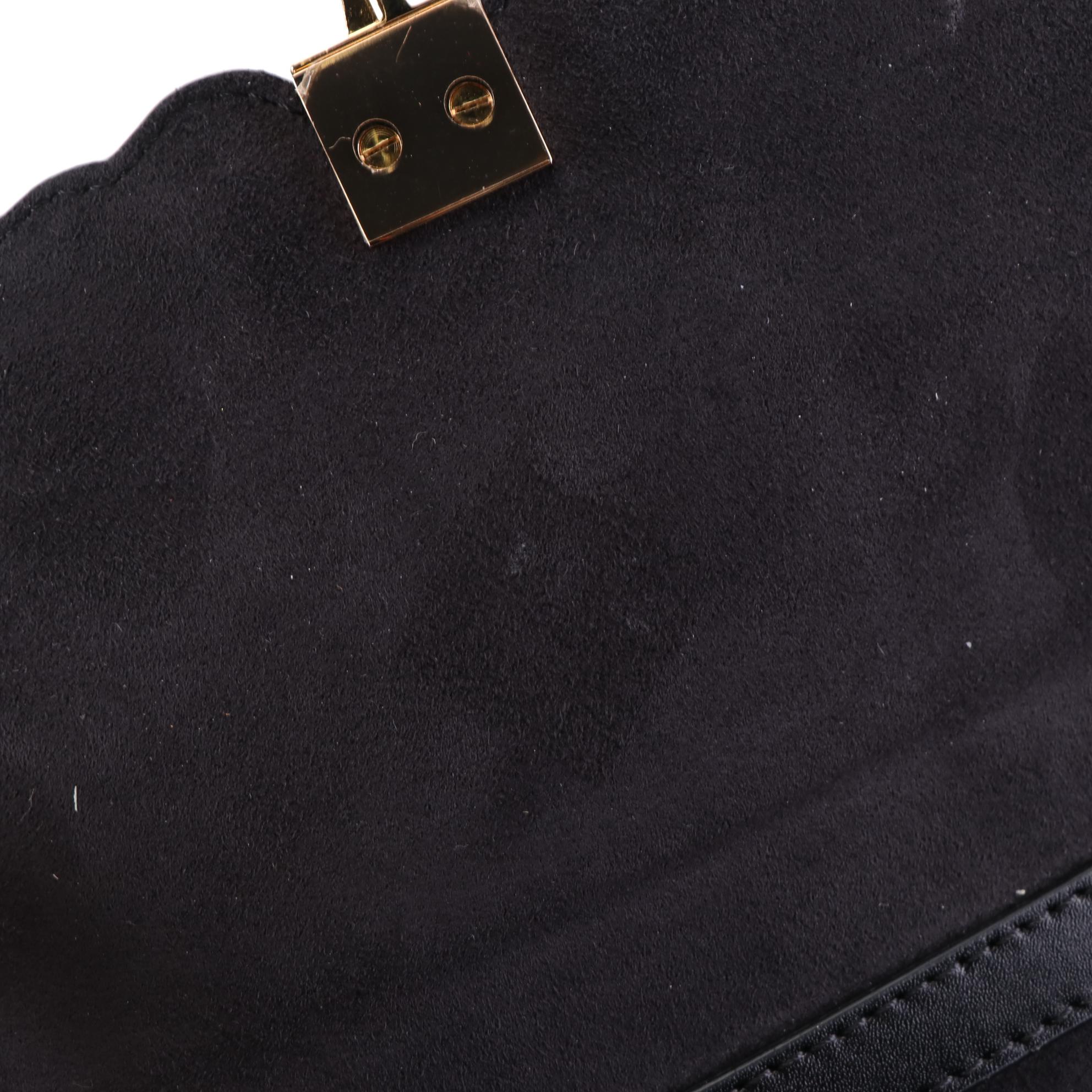 Fendi Kan I Studded Leather Shoulder Bag