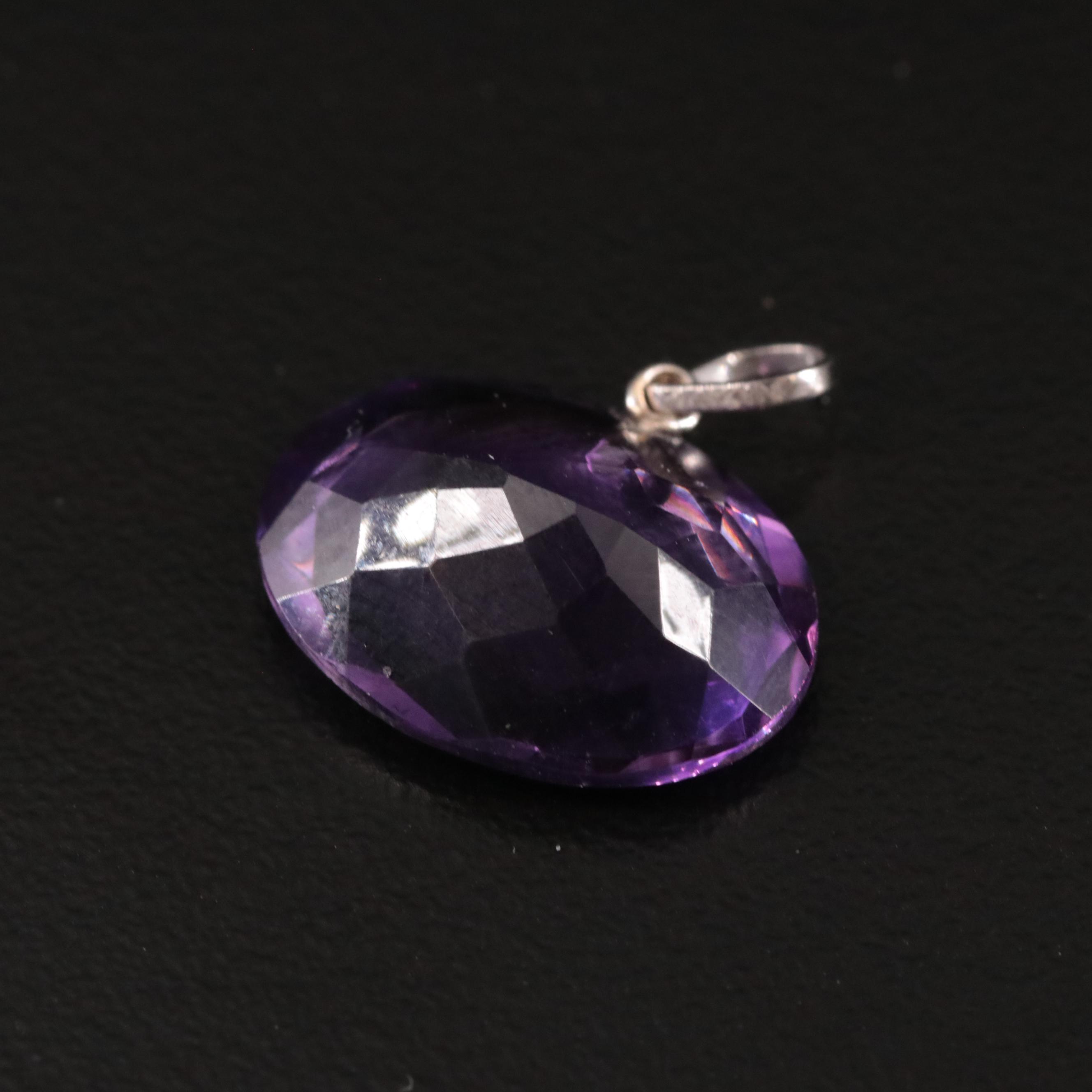 14K Amethyst Pendant