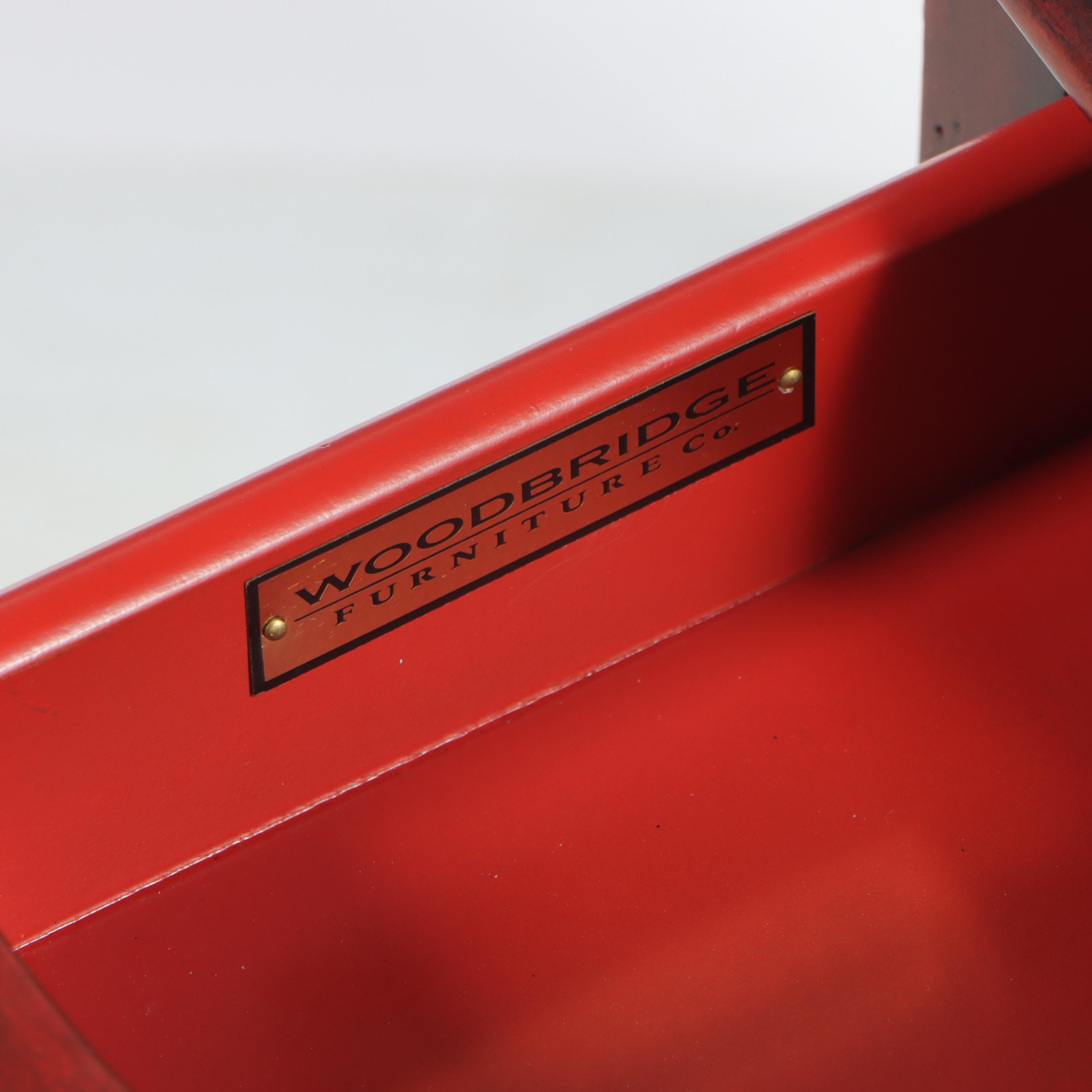 Woodbridge Furniture Co. French Provincial Style Mahogany-Stained Side Table