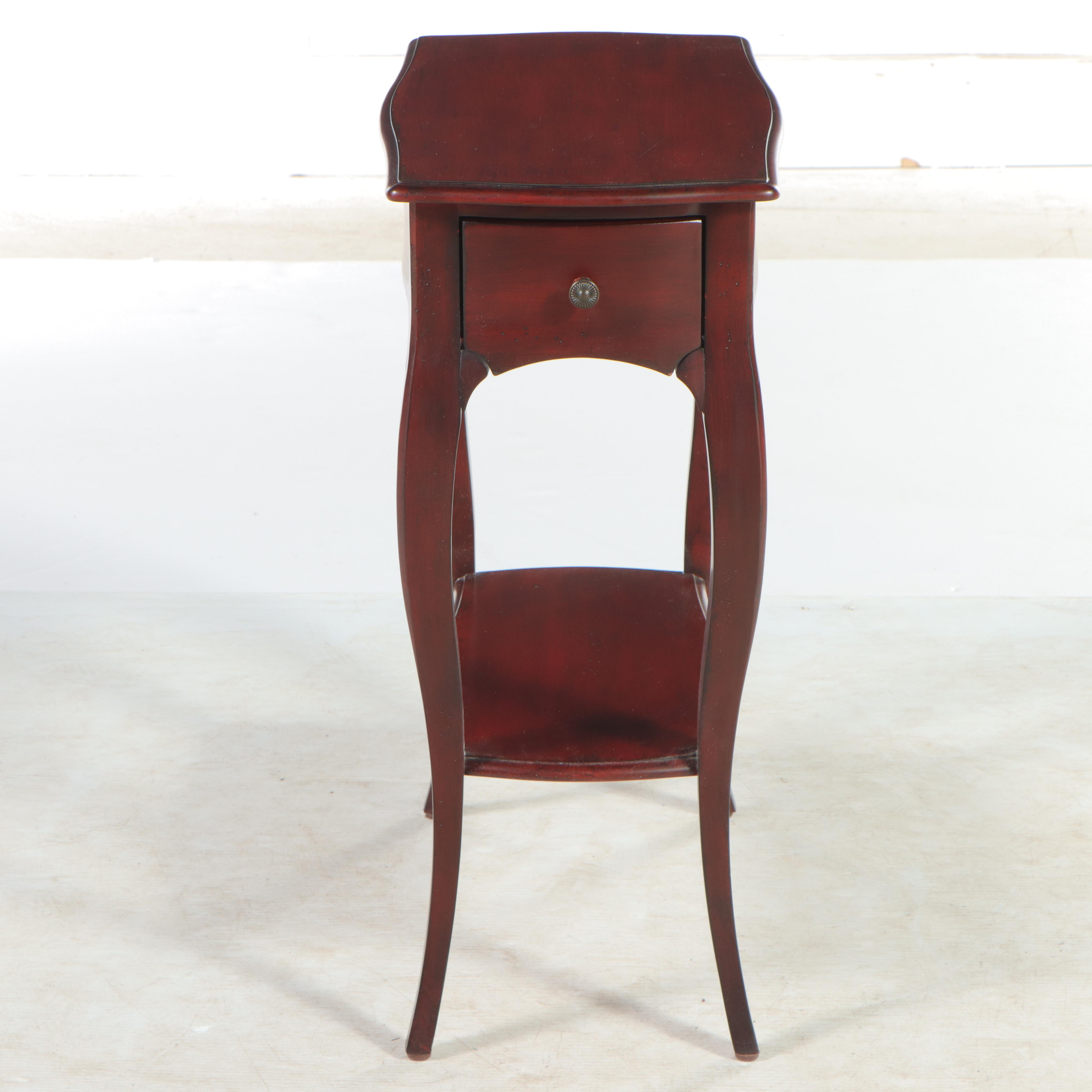 Woodbridge Furniture Co. French Provincial Style Mahogany-Stained Side Table