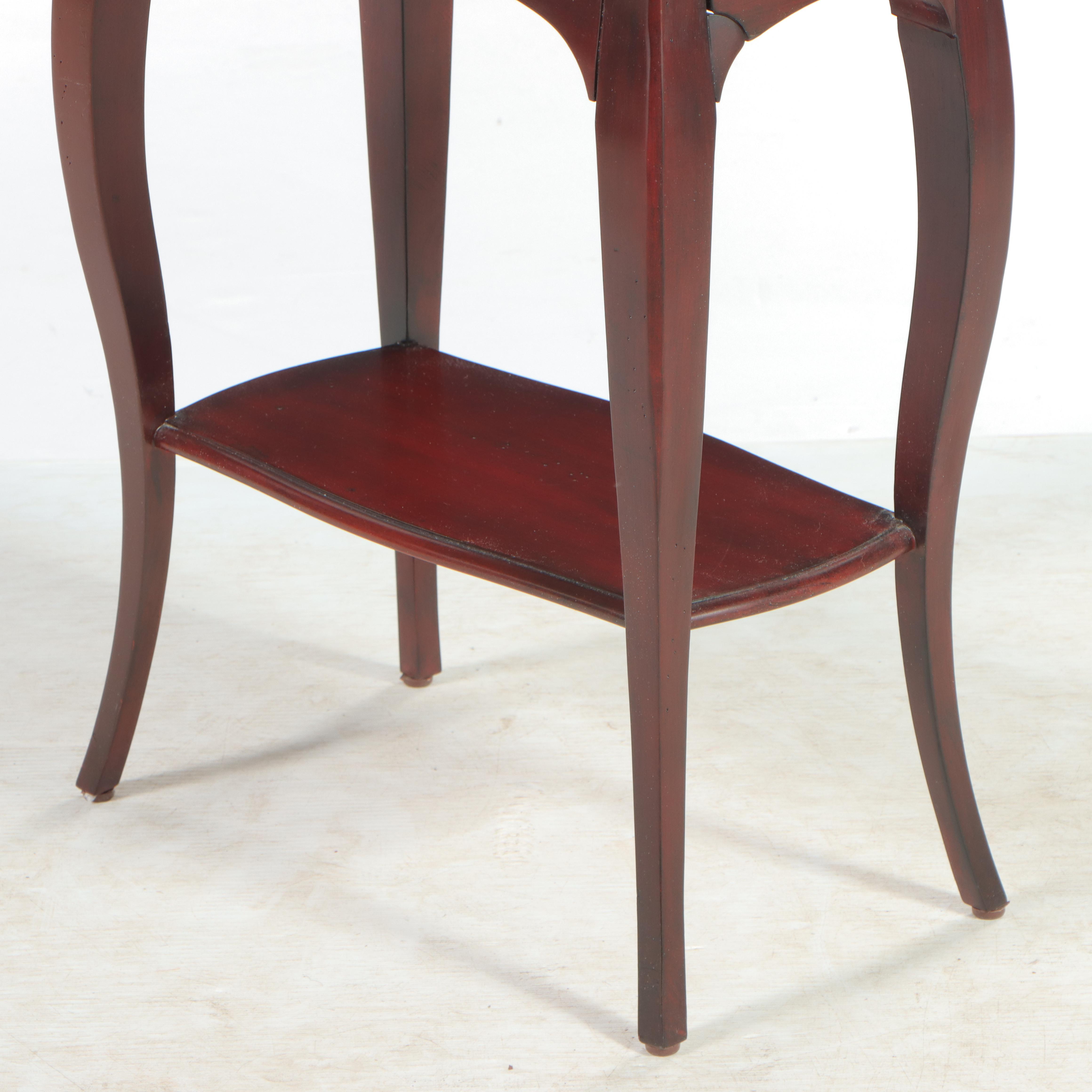 Woodbridge Furniture Co. French Provincial Style Mahogany-Stained Side Table