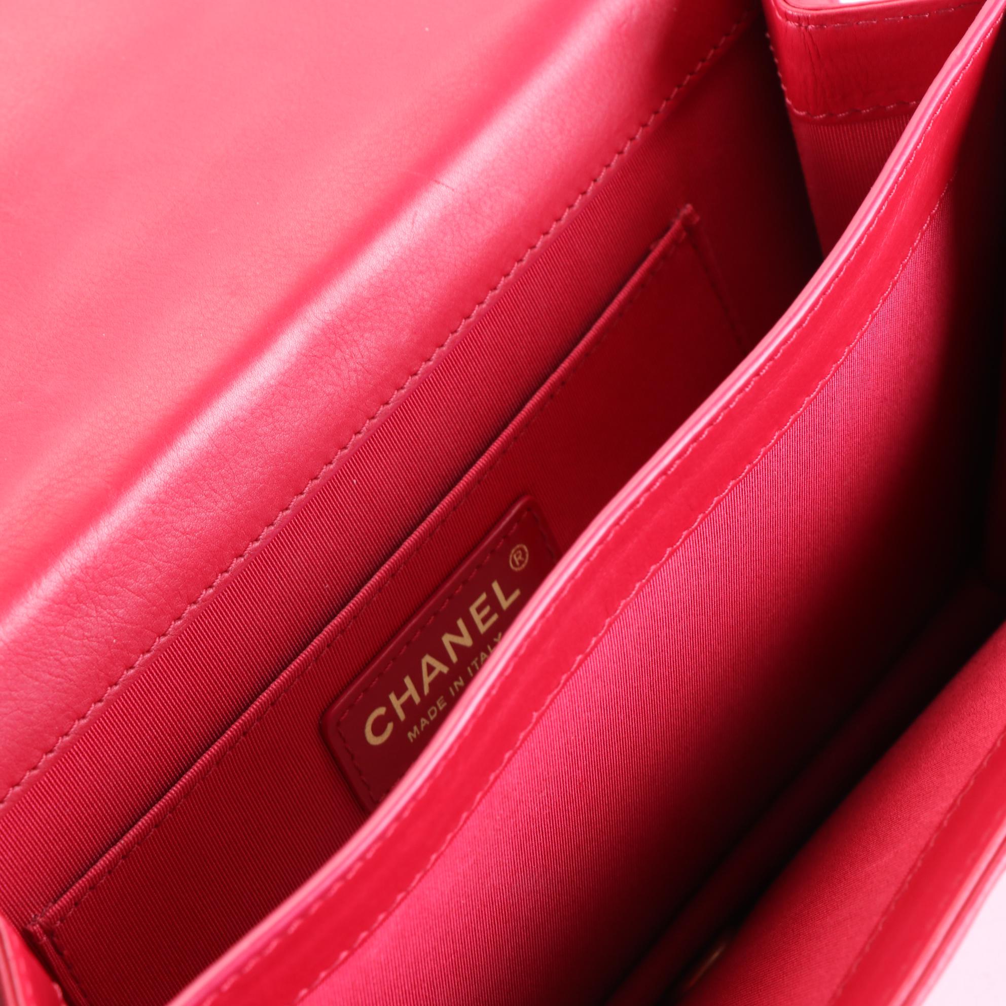 Chanel CC Flap Front Shoulder Bag in Quilted Lambskin