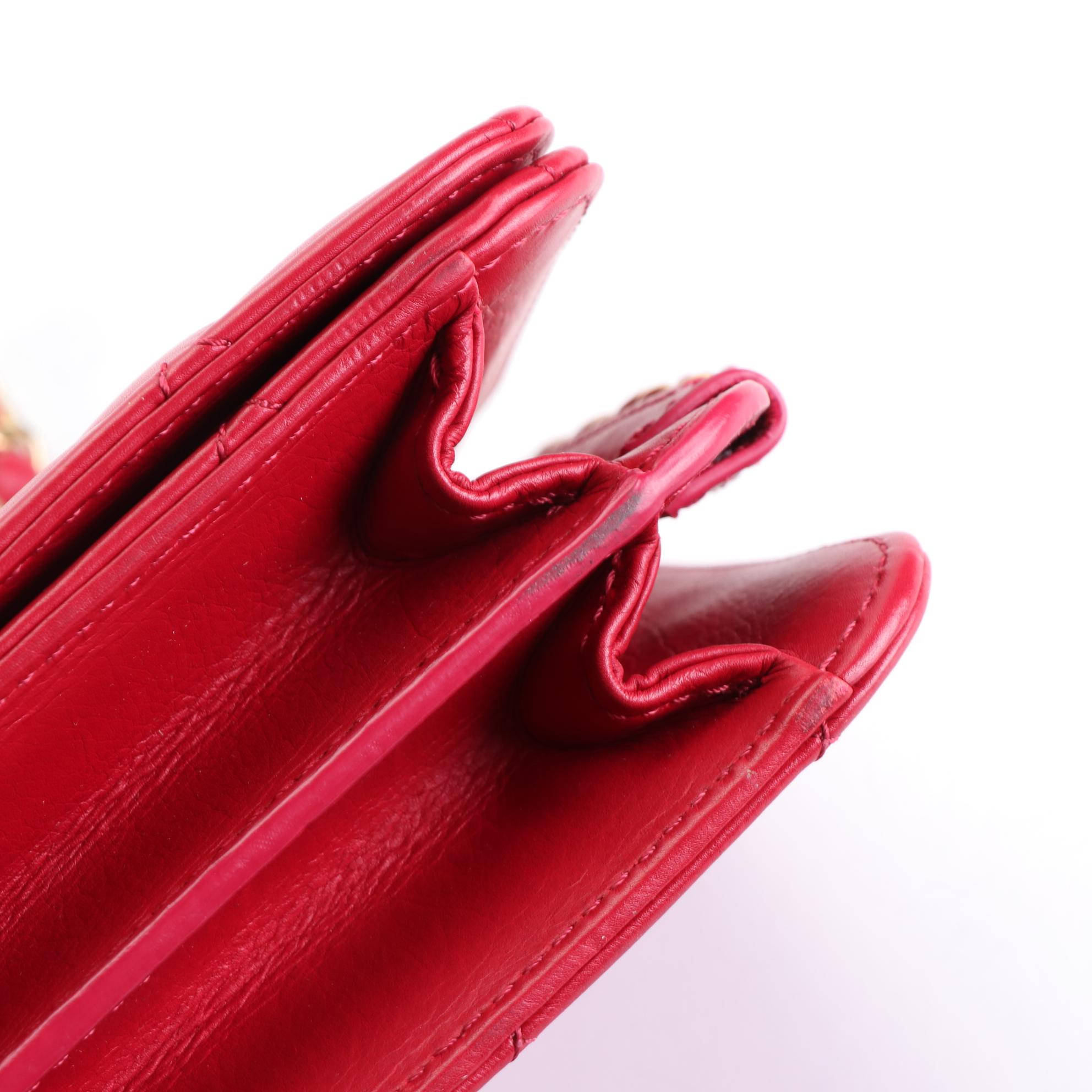 Chanel CC Flap Front Shoulder Bag in Quilted Lambskin