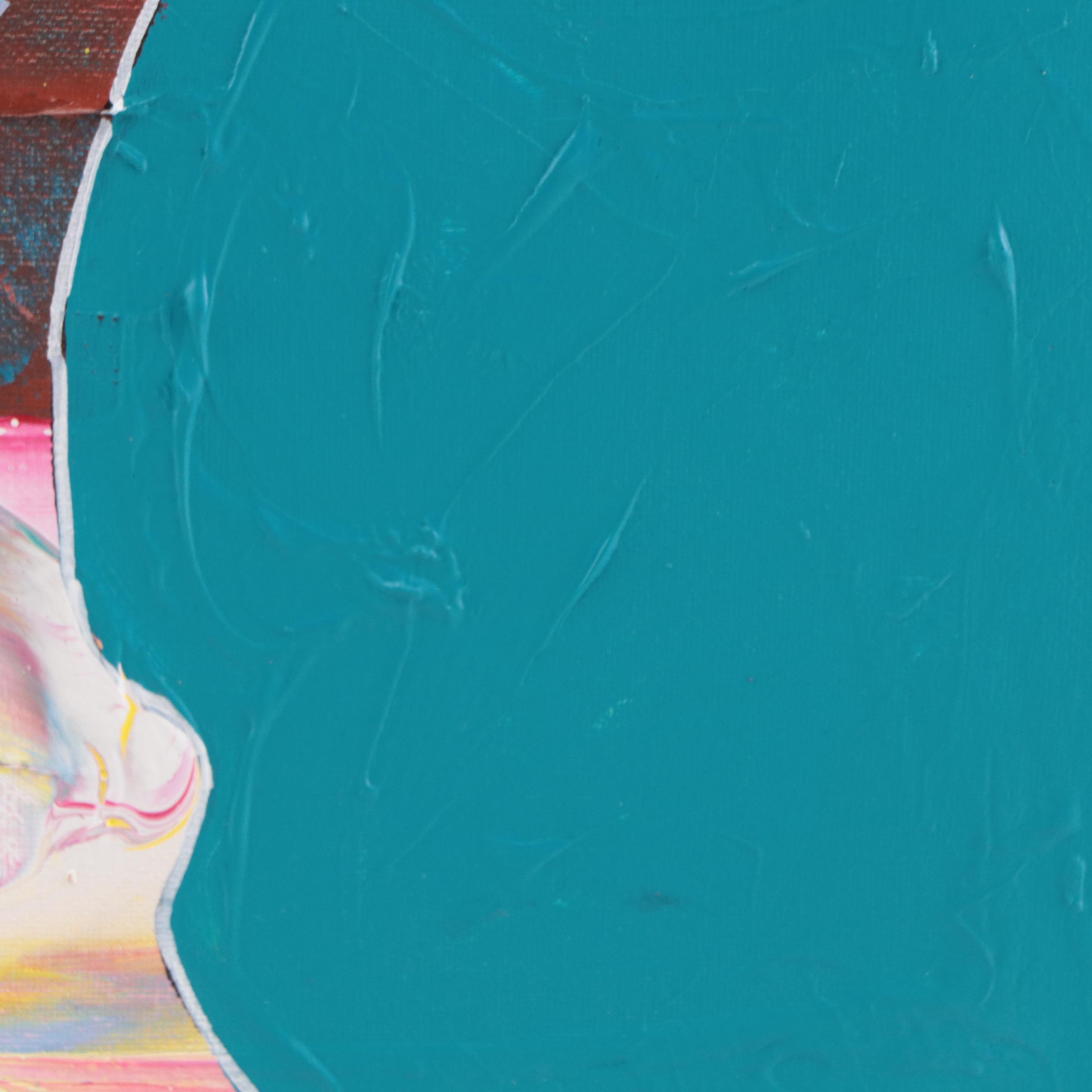 Abiola Idowu Mixed Media Painting "New-Thing," 2023