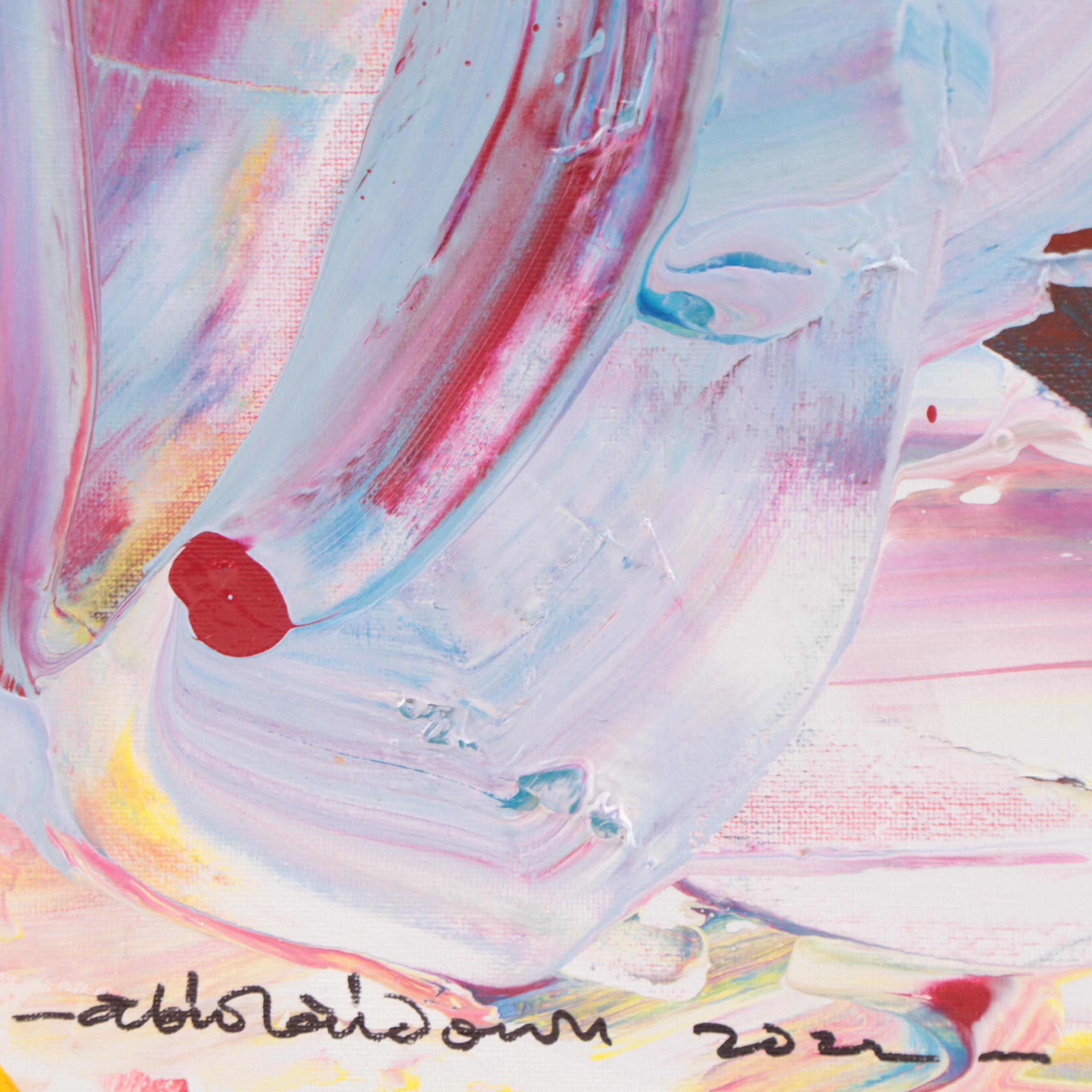 Abiola Idowu Mixed Media Painting "New-Thing," 2023