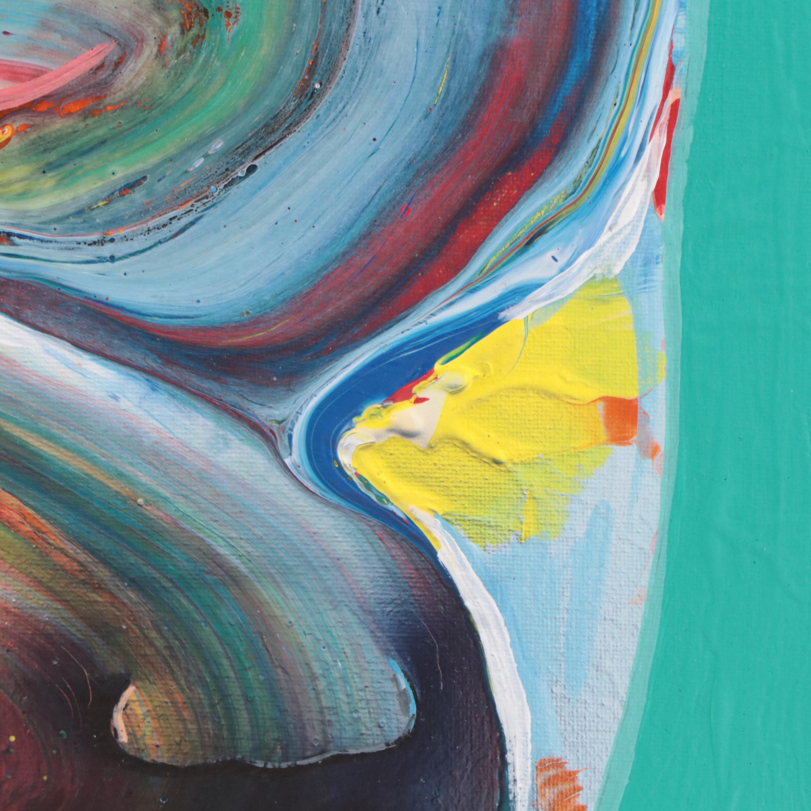 Abiola Idowu Mixed Media Painting "Success is Predictable," 2023