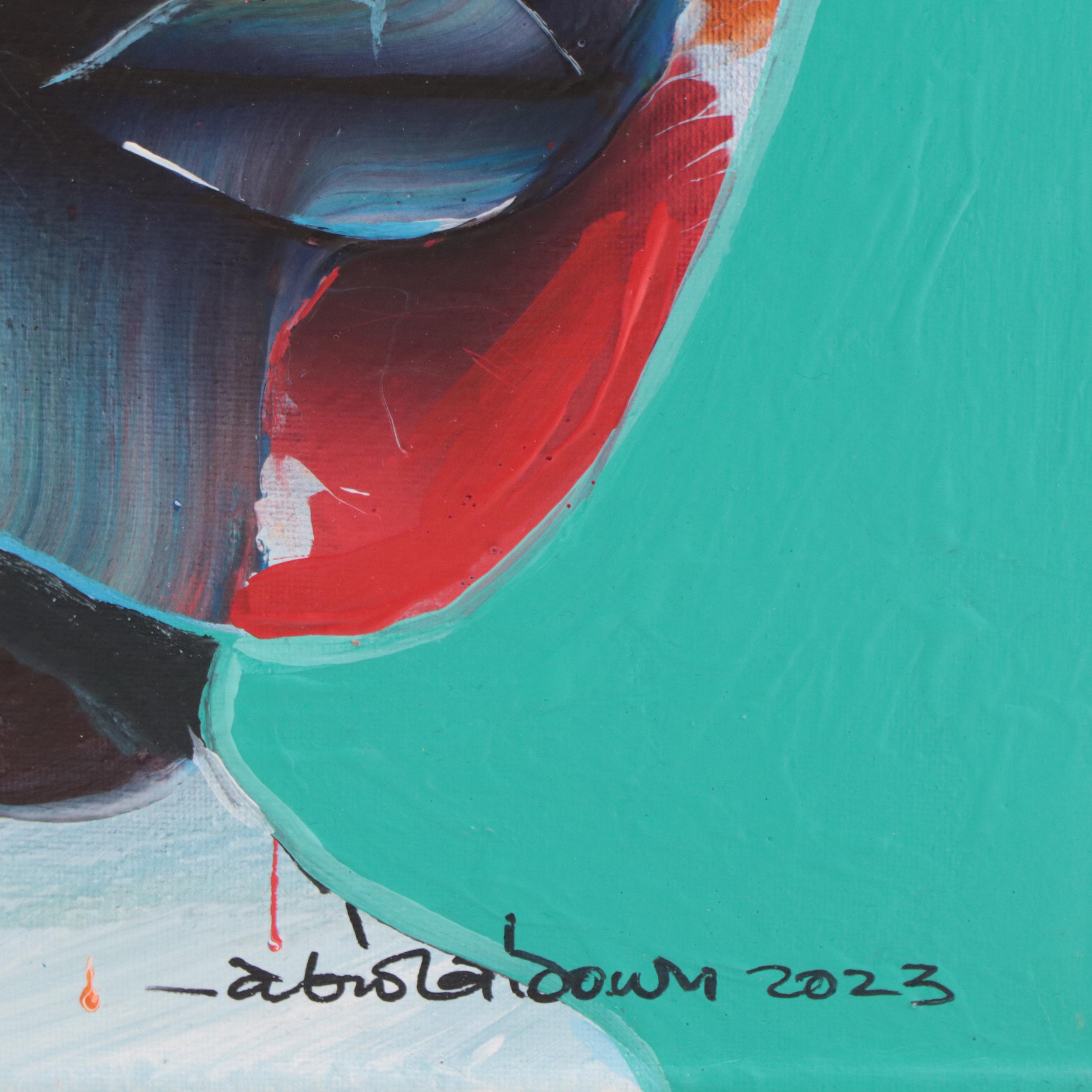 Abiola Idowu Mixed Media Painting "Success is Predictable," 2023